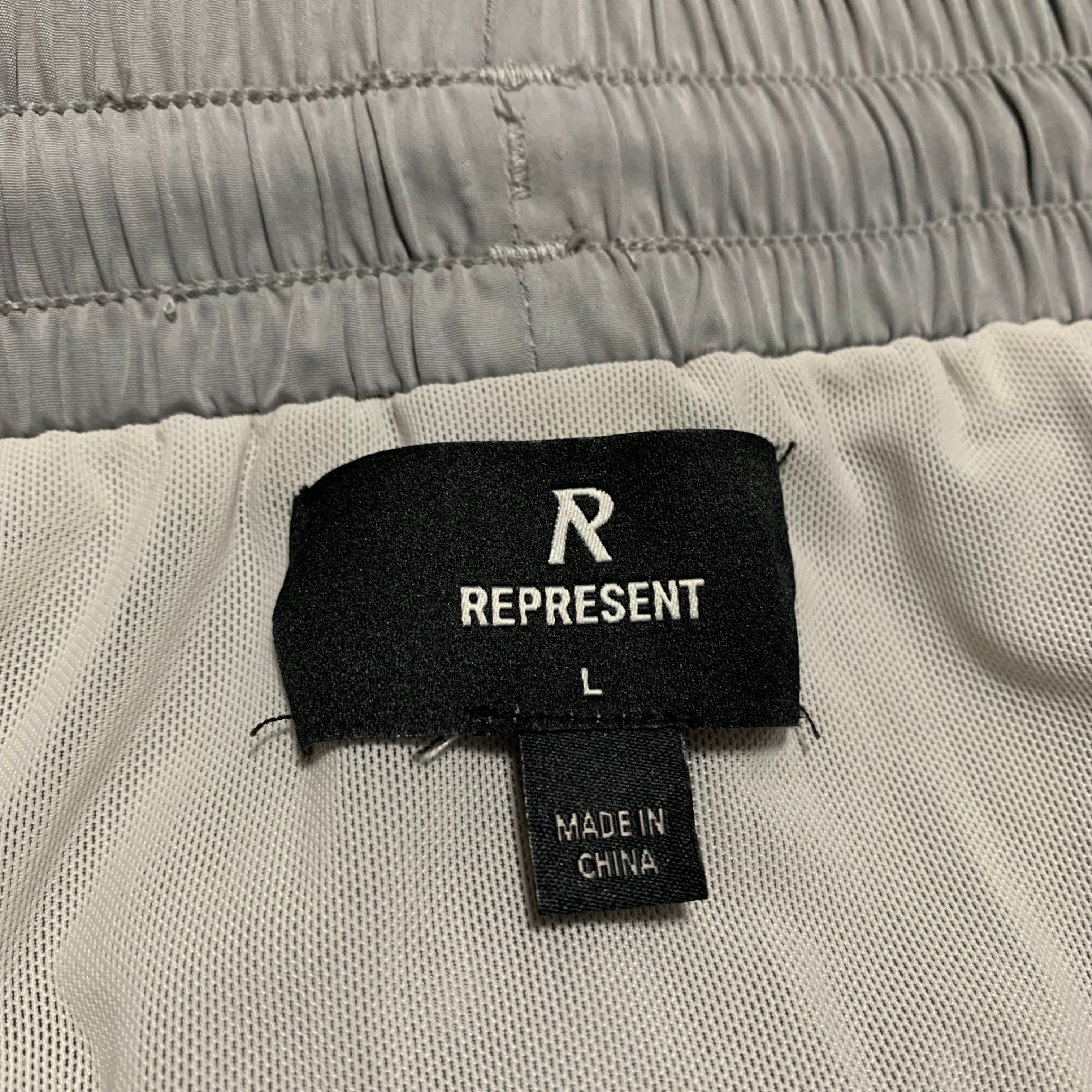 Represent Large Swim Shorts Grey Bottoms