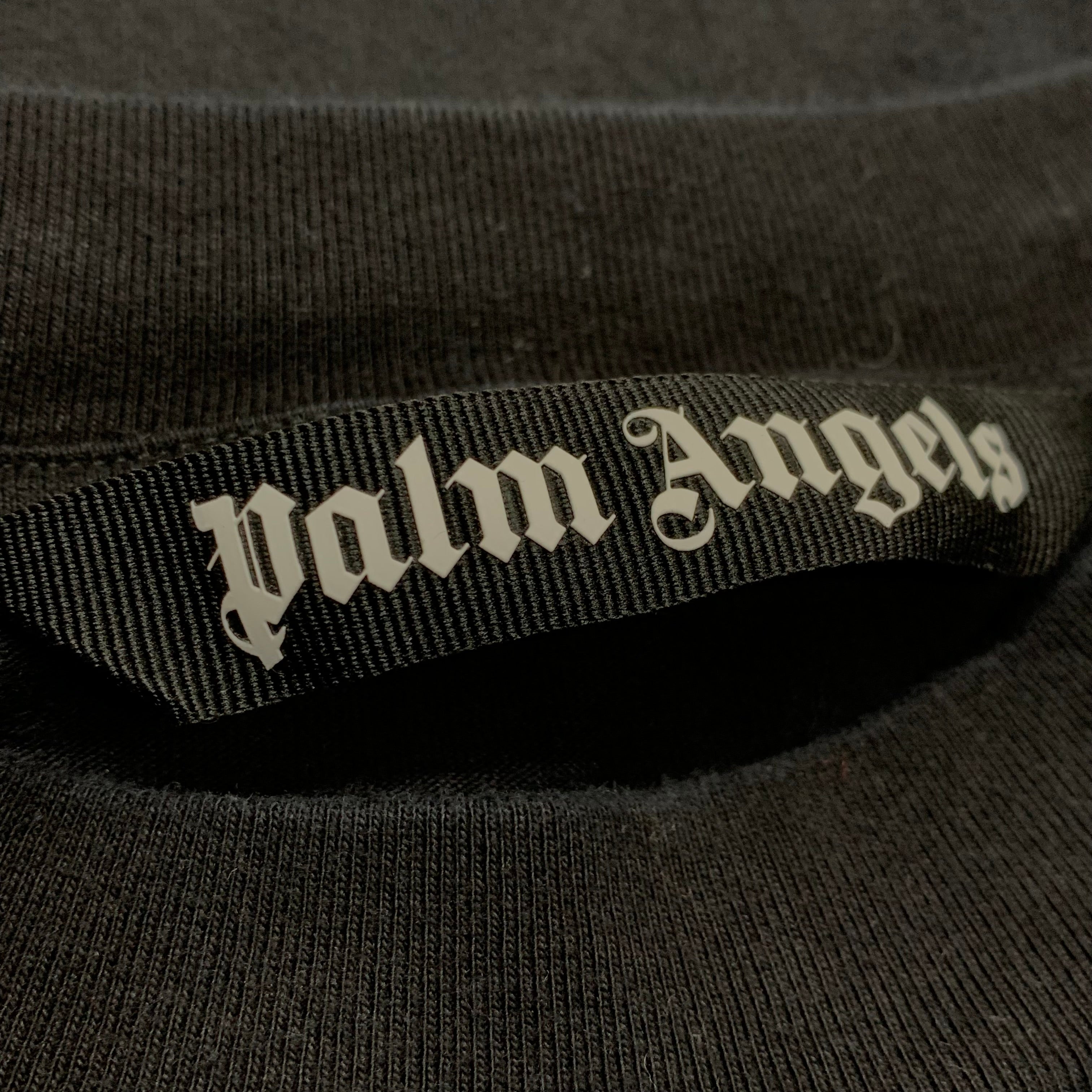 Palm Angels Large Tee Gothic Black T-Shirt