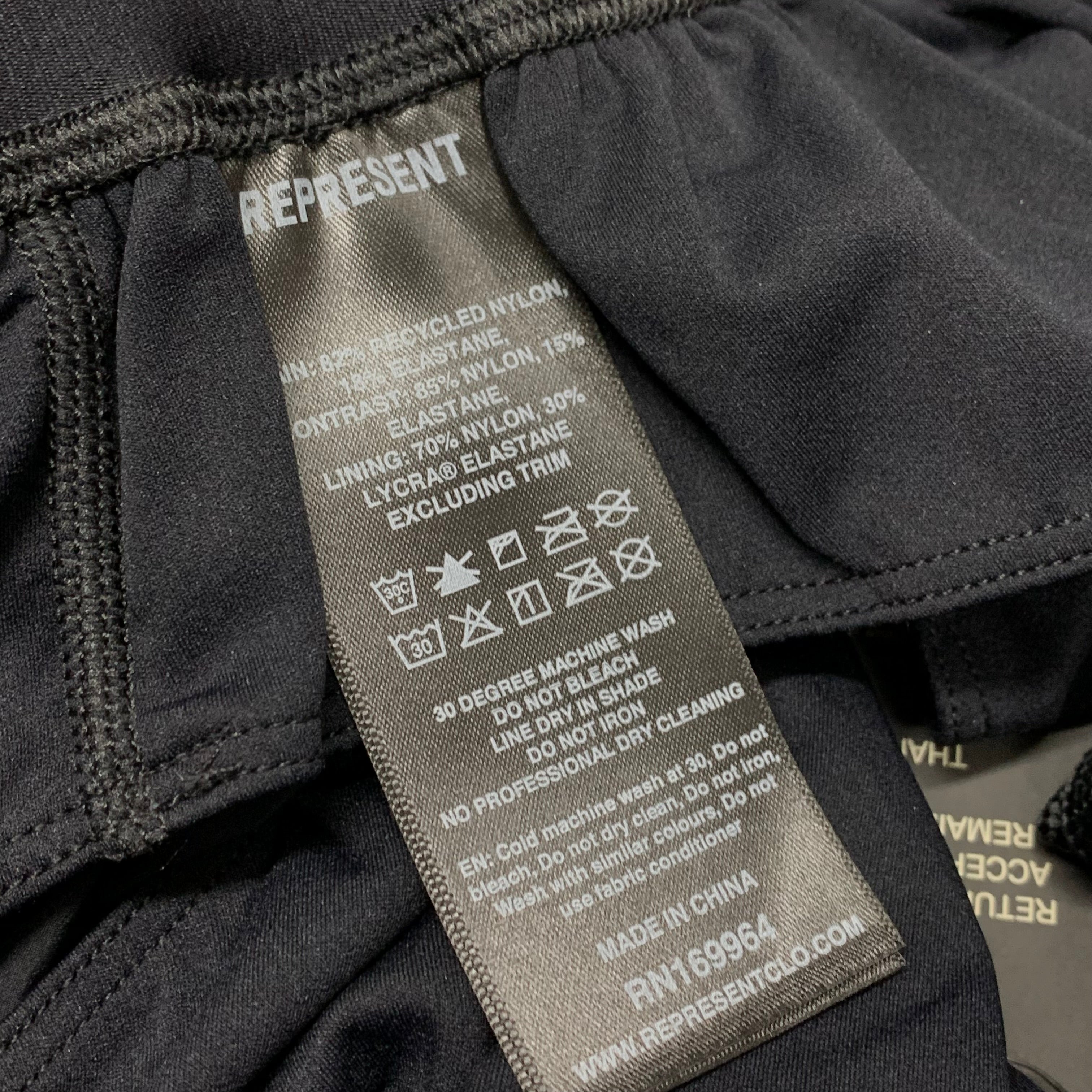 Represent XL Shorts 247 Marathon Black Shorts MCR Manchester