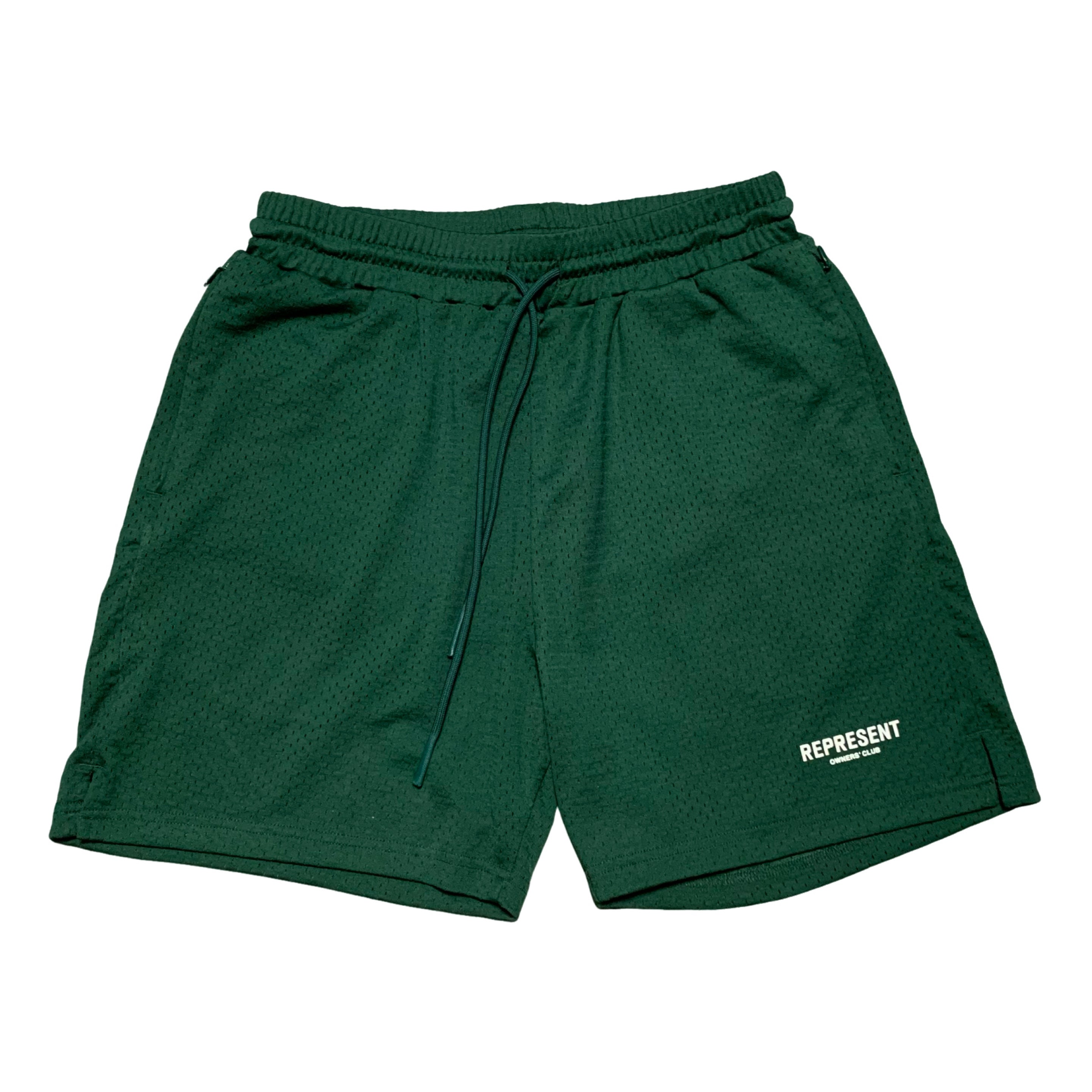 Represent Small Shorts Owners Club Mesh Racing Green Bottoms