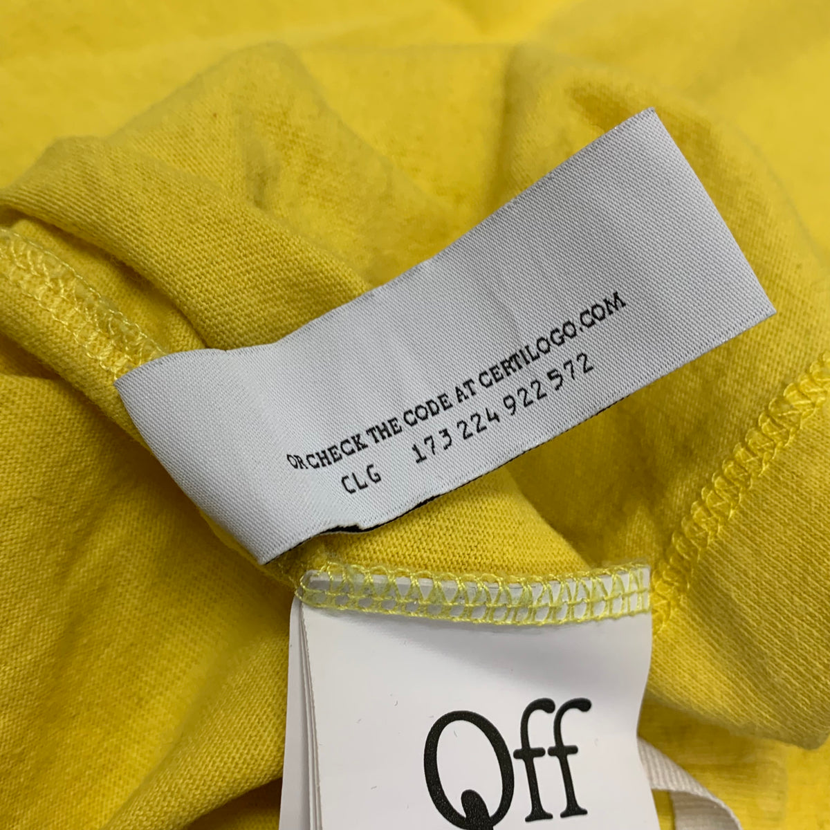 Off White Large Tee Graffiti Arrows Yellow T-Shirt Virgil Abloh