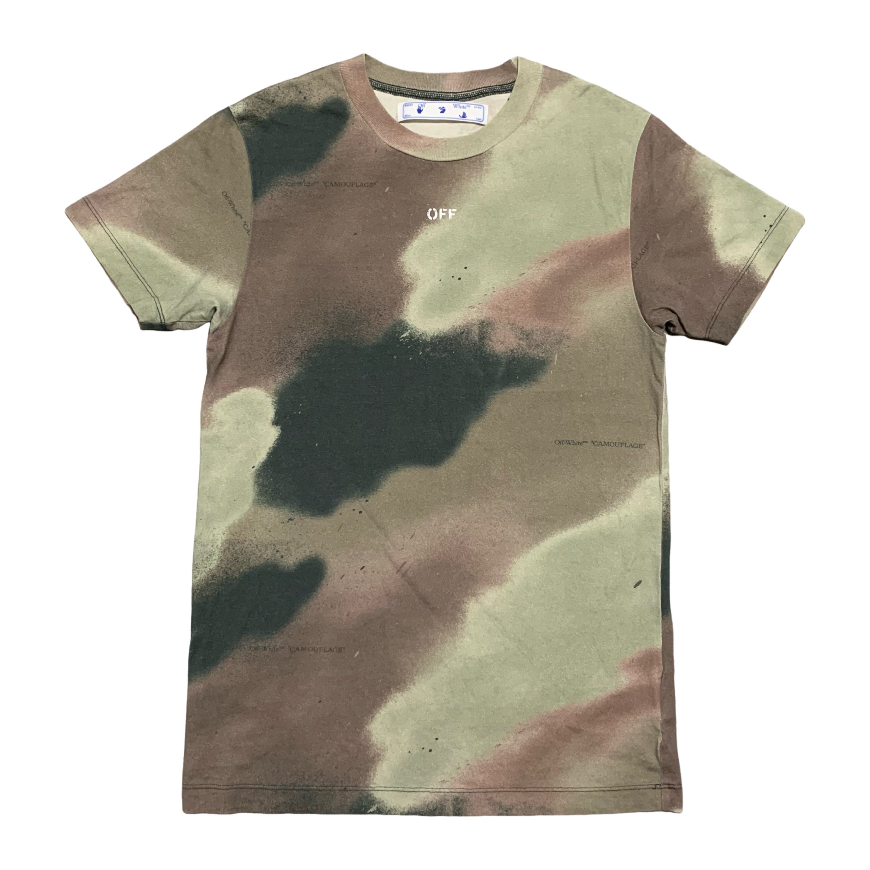 Off White XS Arrows Camouflage Tee Virgil Abloh