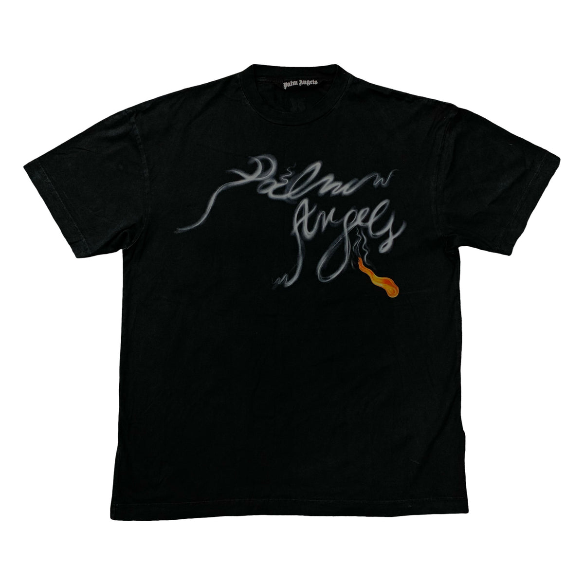 Palm Angels Medium Tee Foggy PA Black T-Shirt