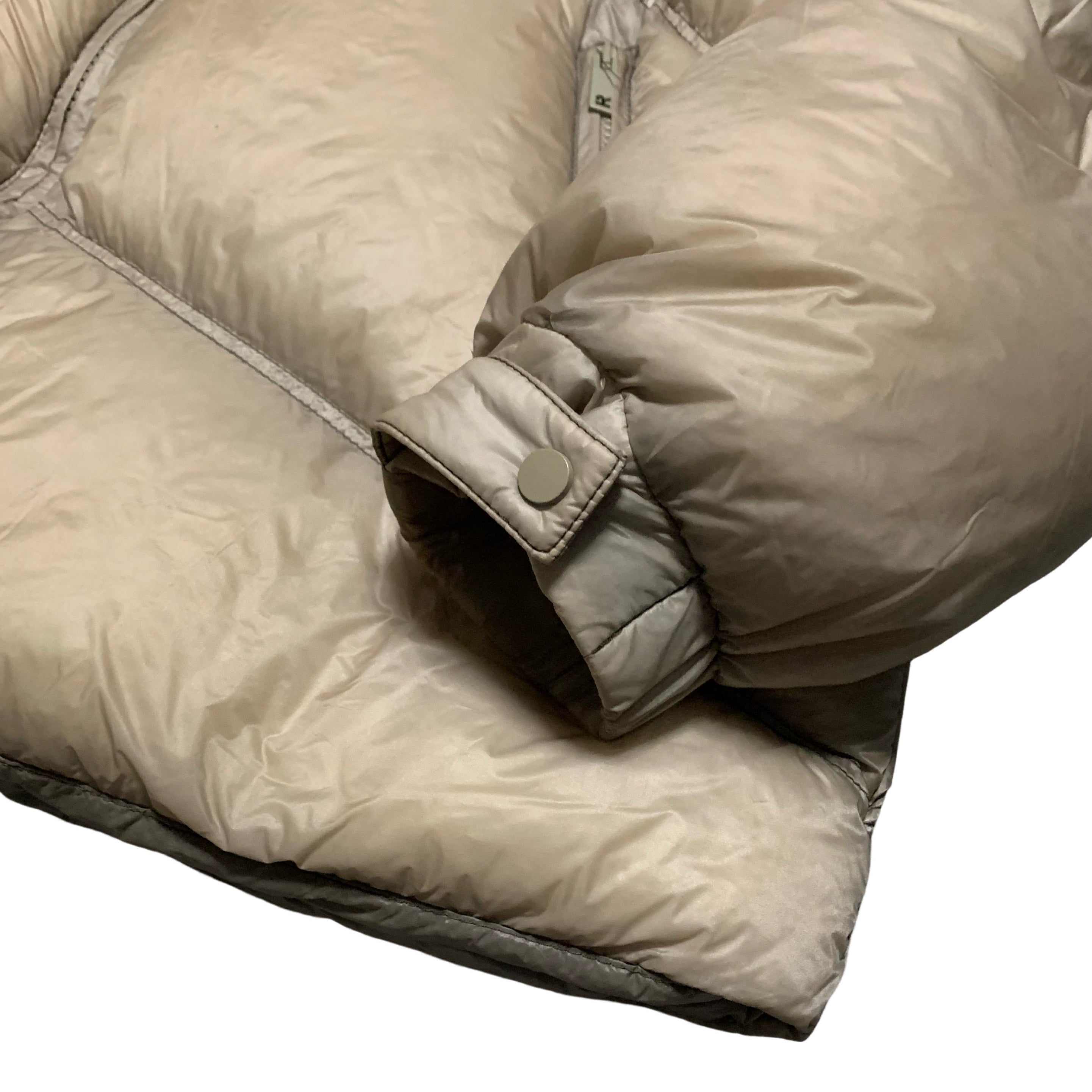 Represent Medium Puffer Jacket Beige Taupe White Coat