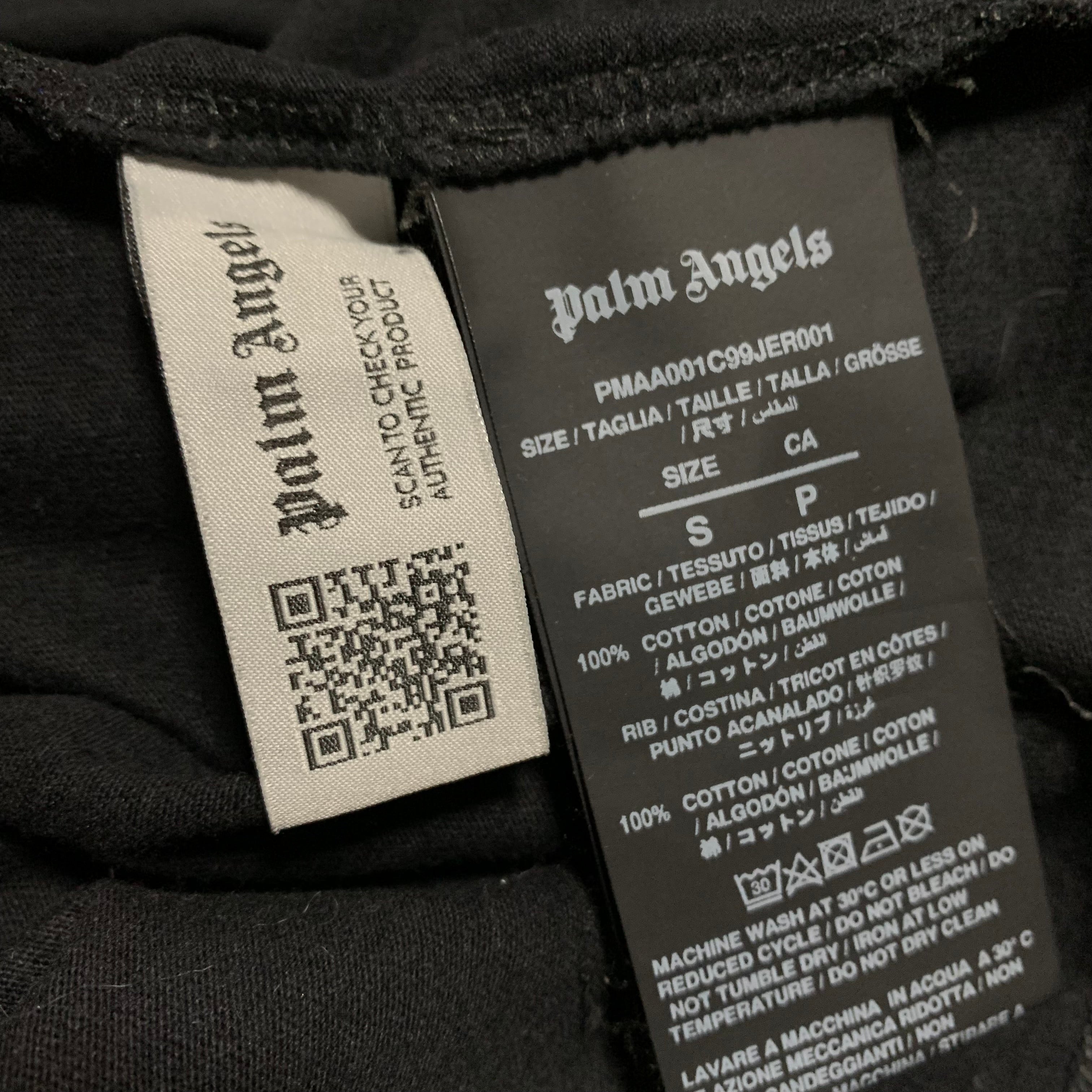 Palm Angels Small Kill The Bear Black Tee