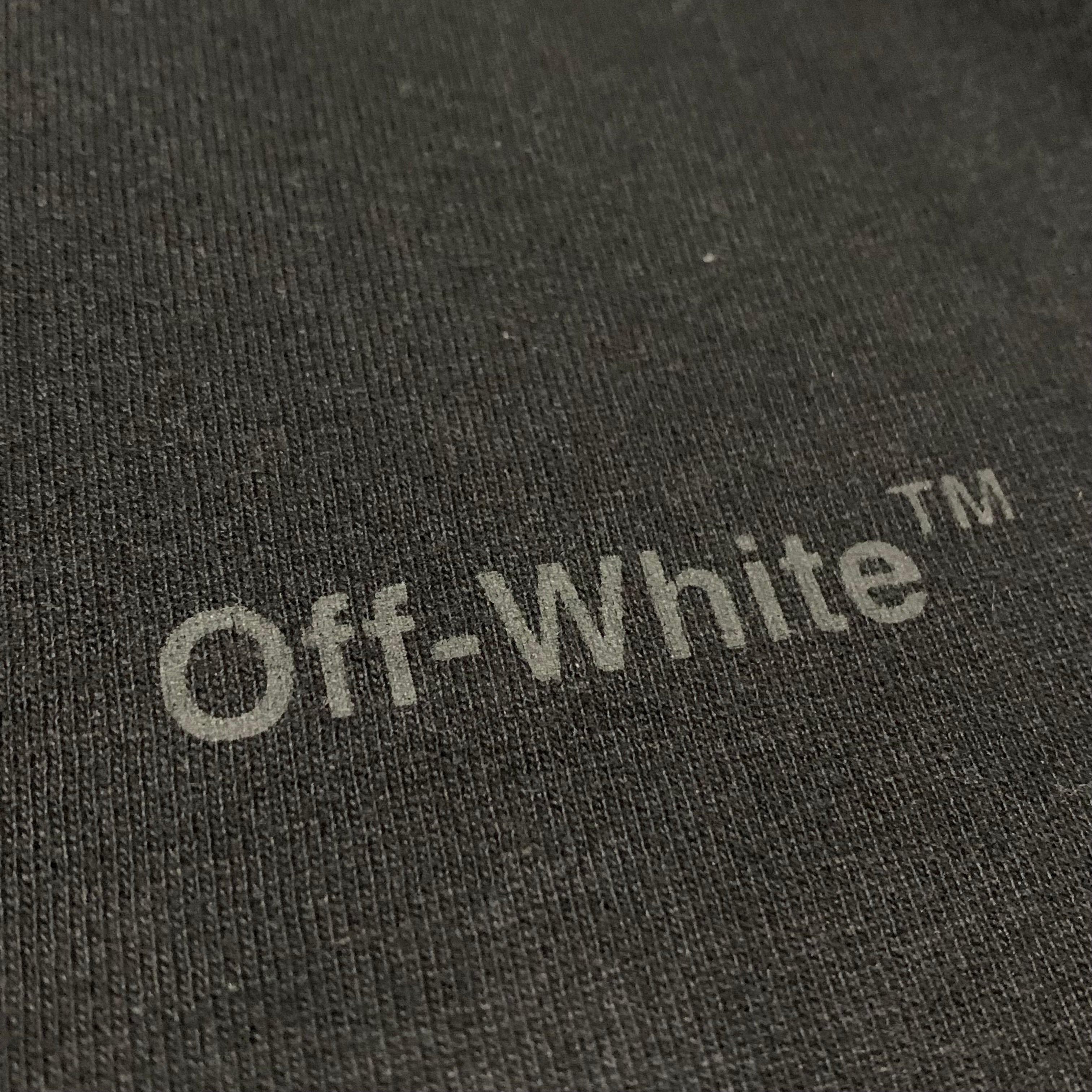 Off White Medium Black Diag Graphic Tee Virgil Abloh