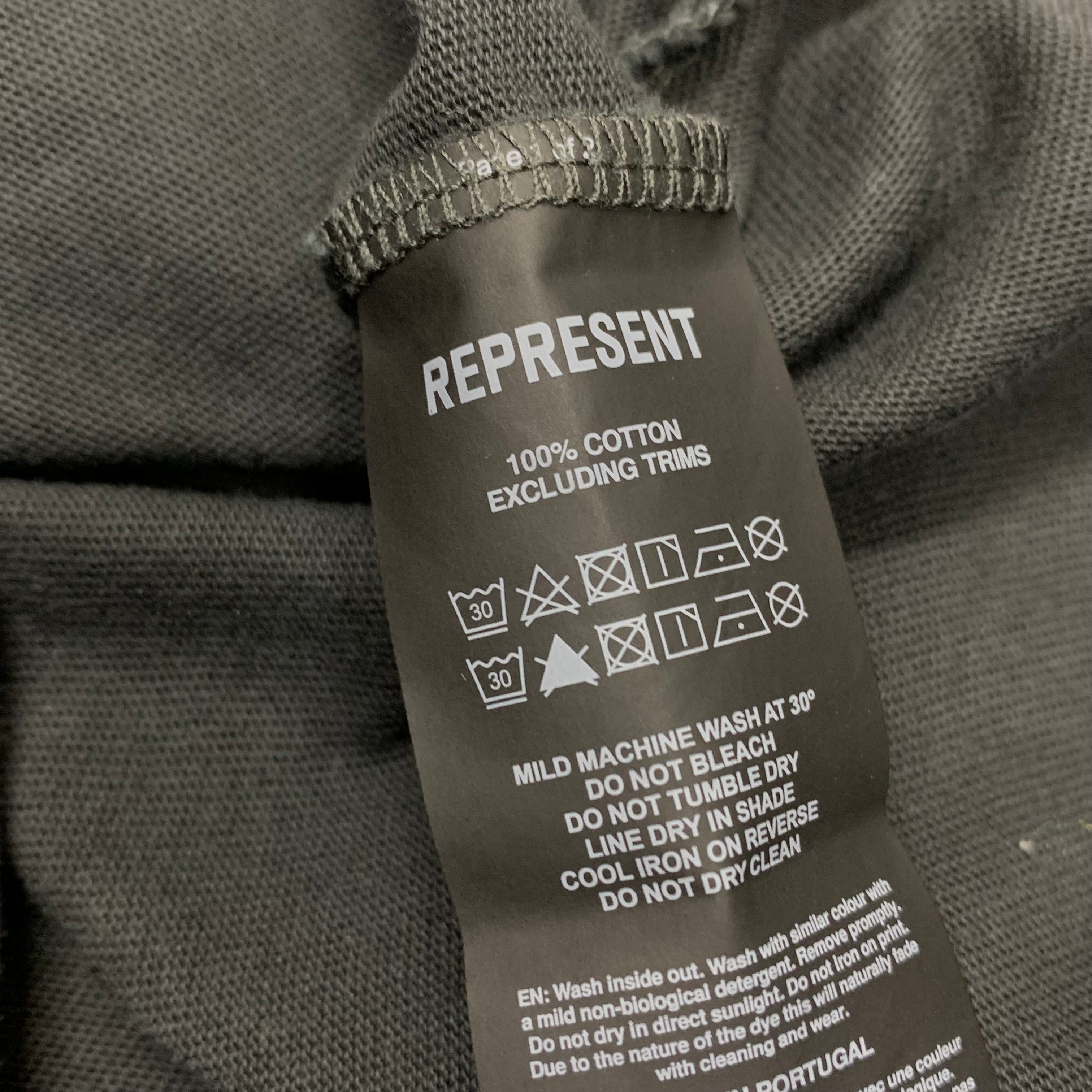 Represent Large Tee Atlas Aged Black T-Shirt