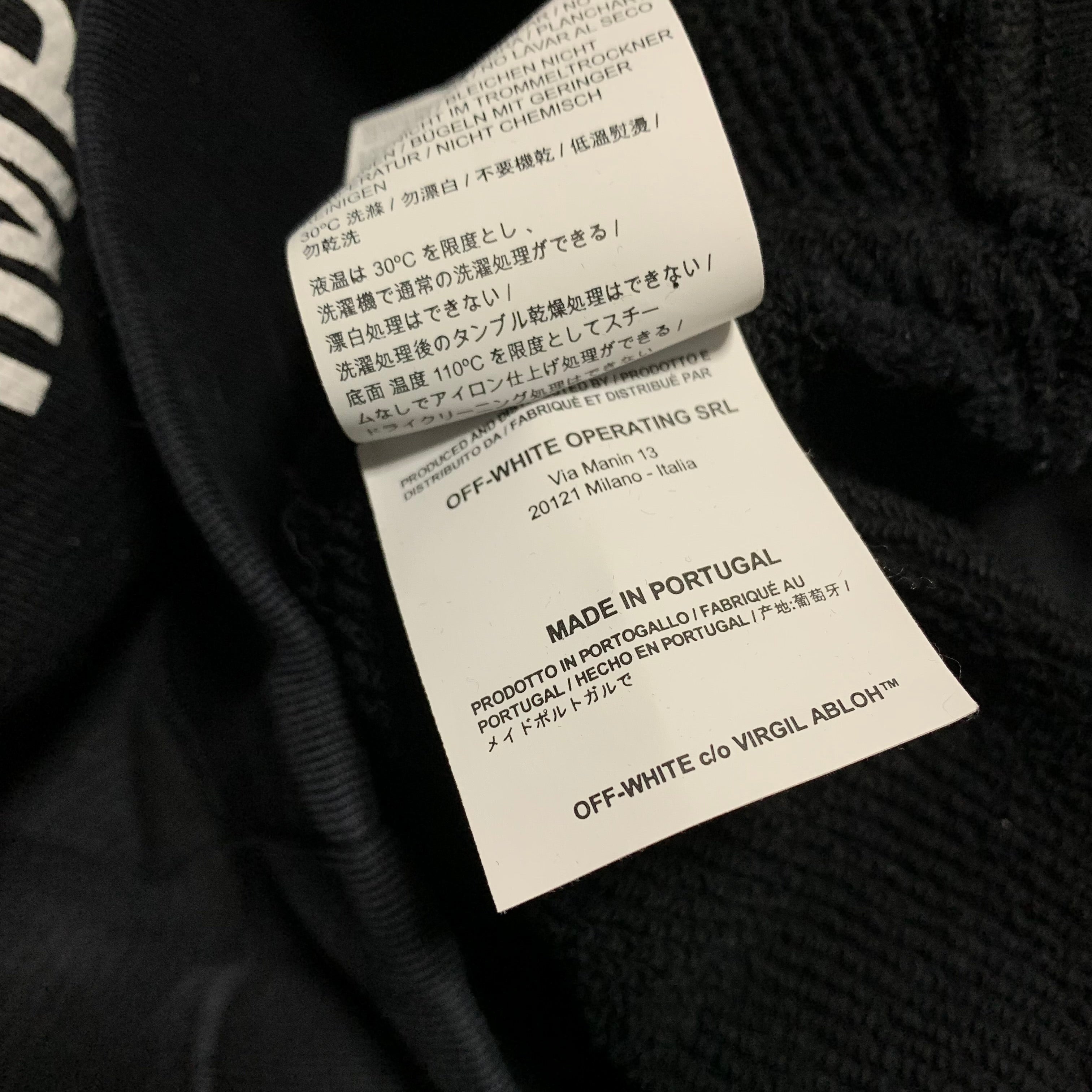 Off White Medium Impressionism Black Sweatshirt Crewneck Virgil Abloh