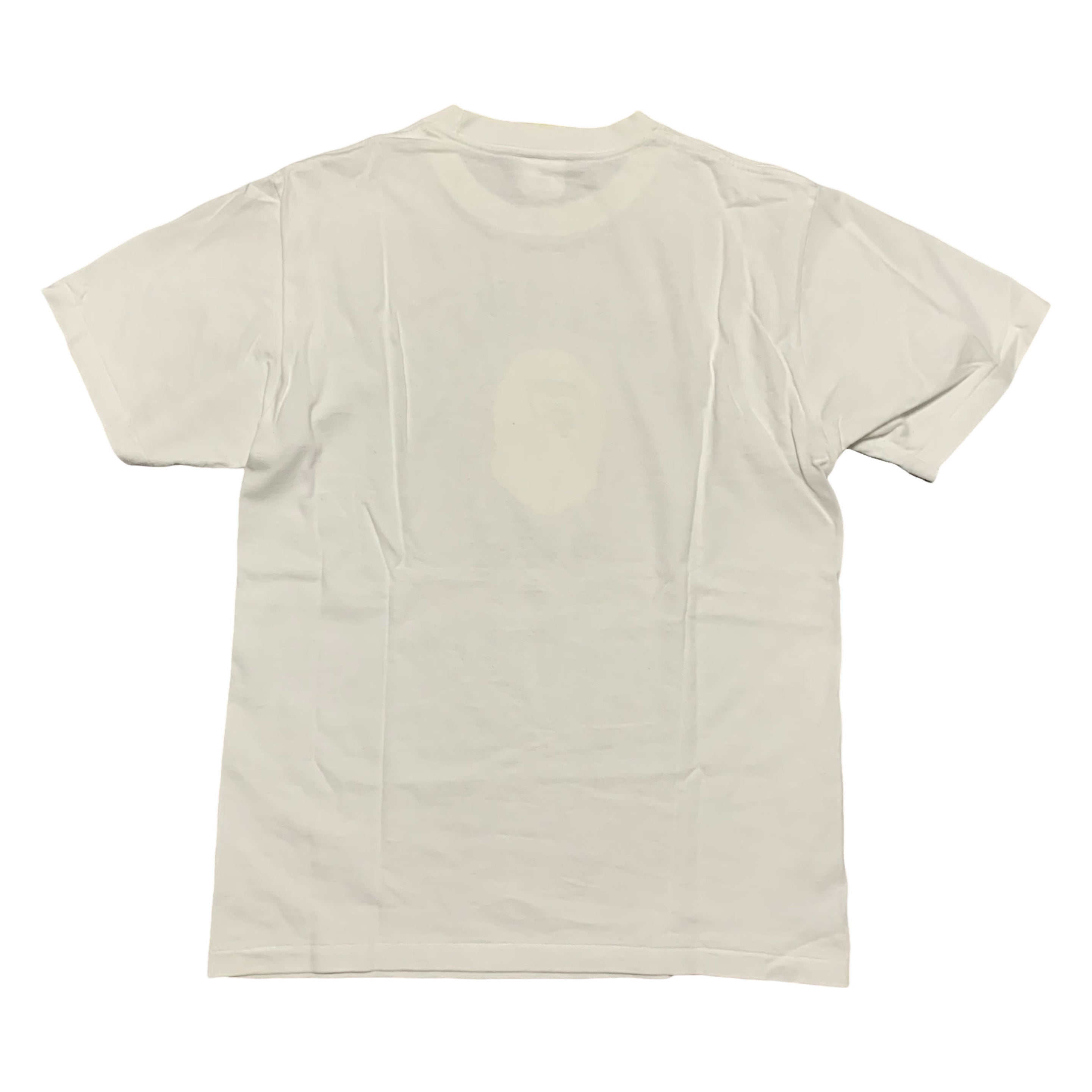 Bape Small College Neon Tokyo White Tee A Bathing Ape