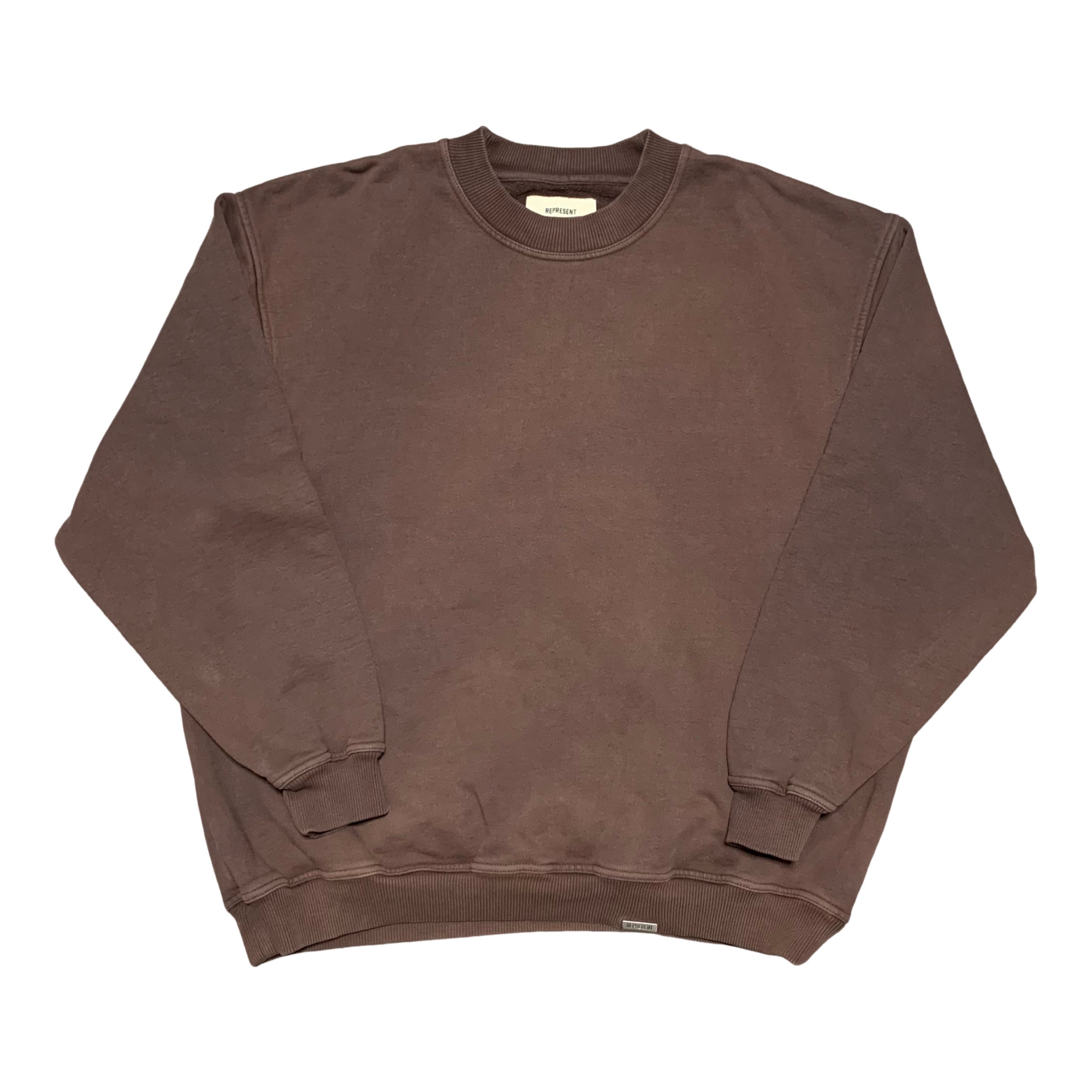 Represent Large Blanks Vintage Brown Sweater Sweatshirt Crewneck