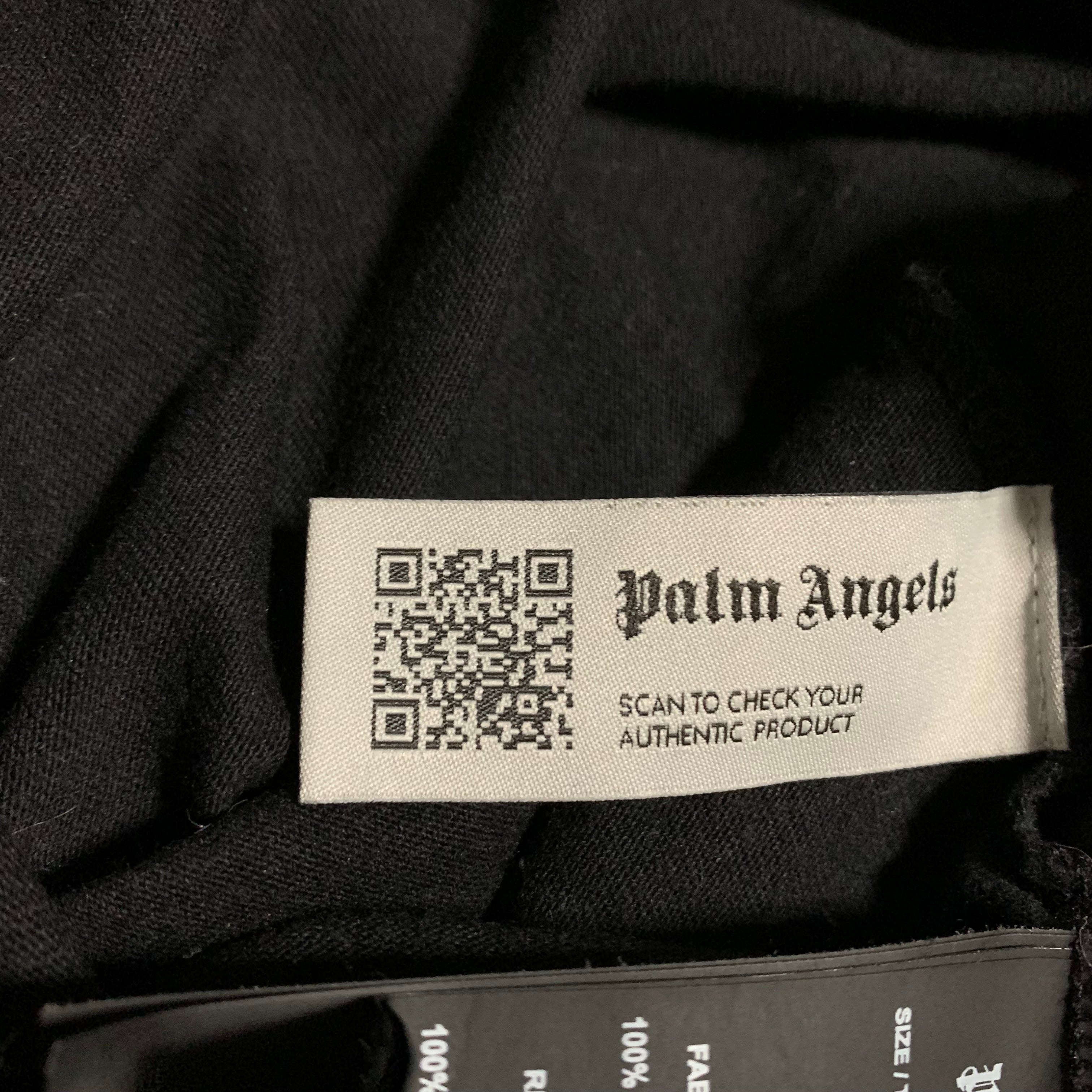 Palm Angels Large Las Vegas Sprayed Black Tee
