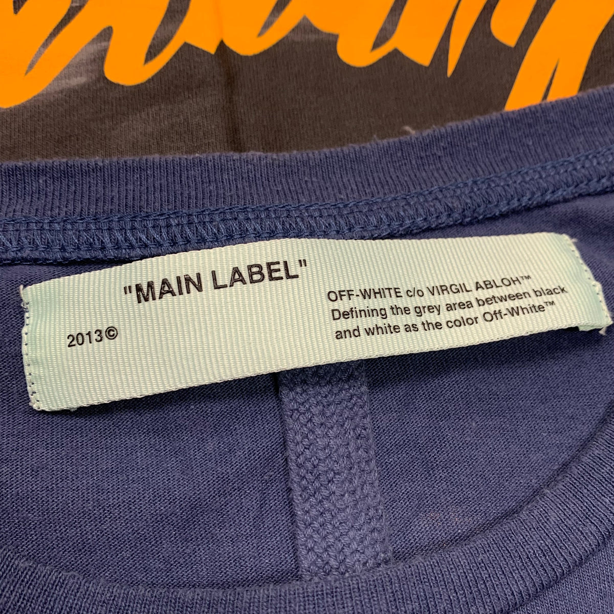 Off White Medium Tee Impressionism 1863 Blue T-Shirt Virgil Abloh