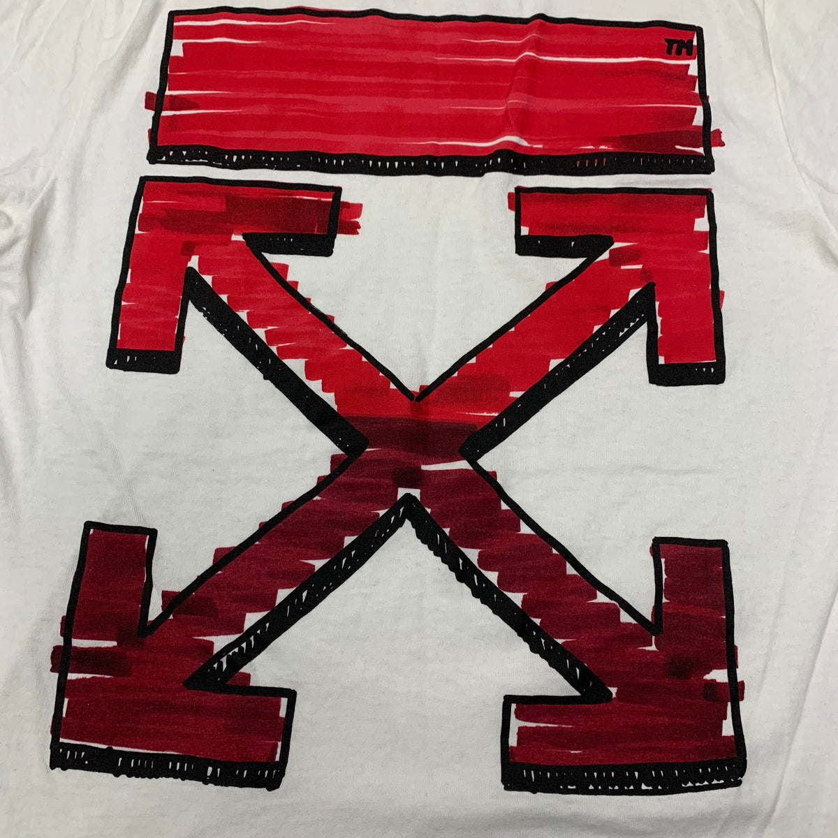 Off White Small Tee Marker Arrows White T-Shirt Virgil Abloh