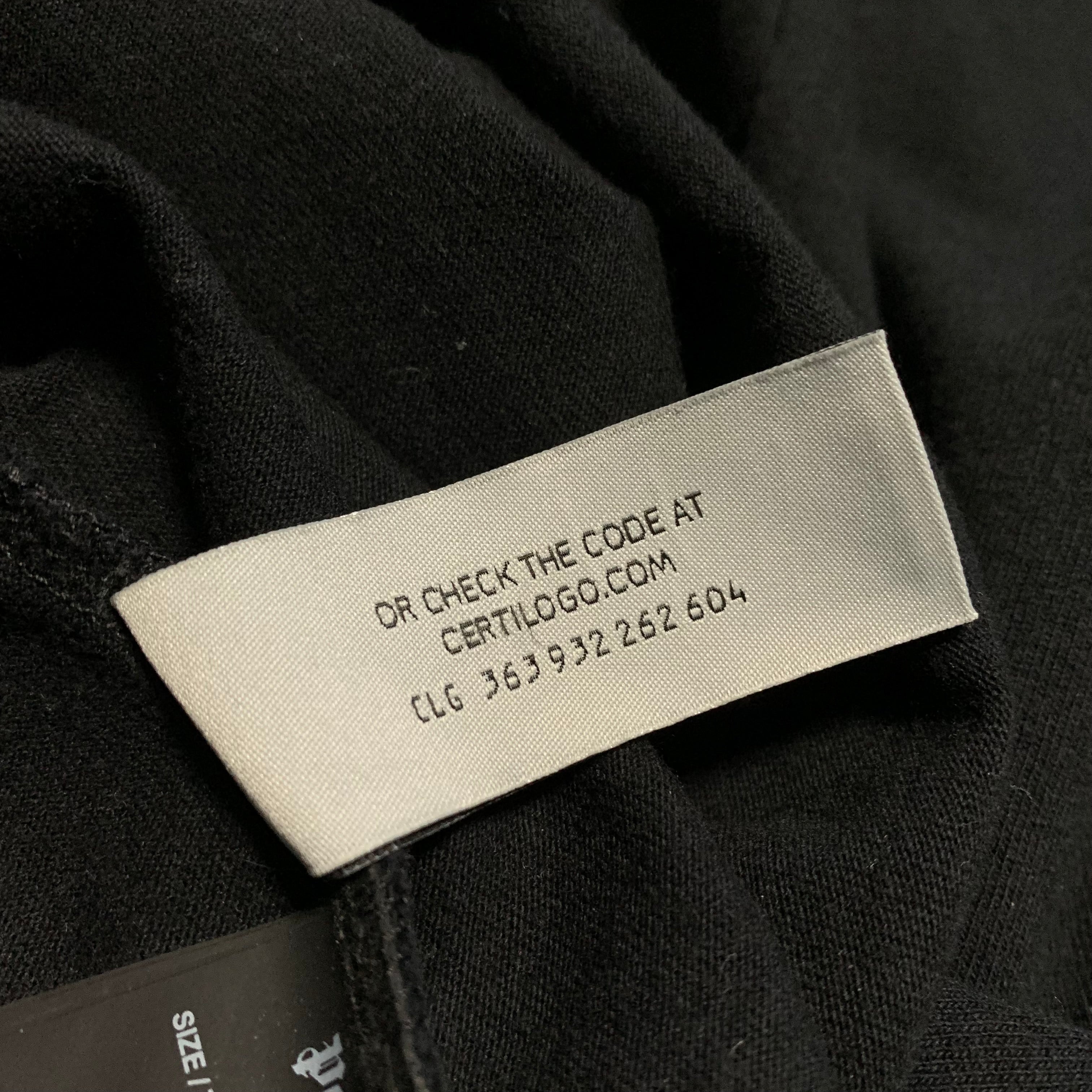 Palm Angels XL Los Angels Sprayed Black Tee