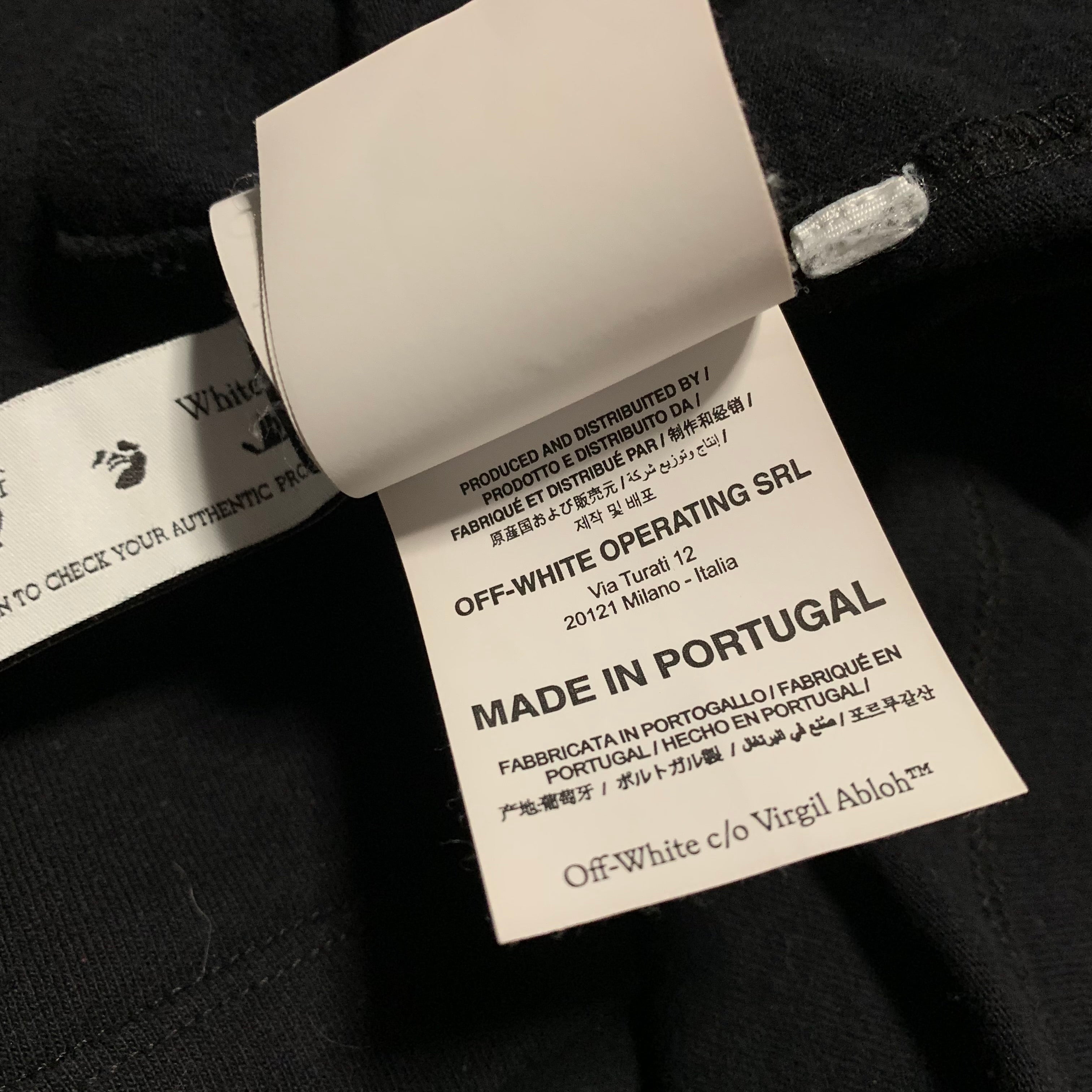Off White Large Caravaggio Lute Black Tee Virgil Abloh