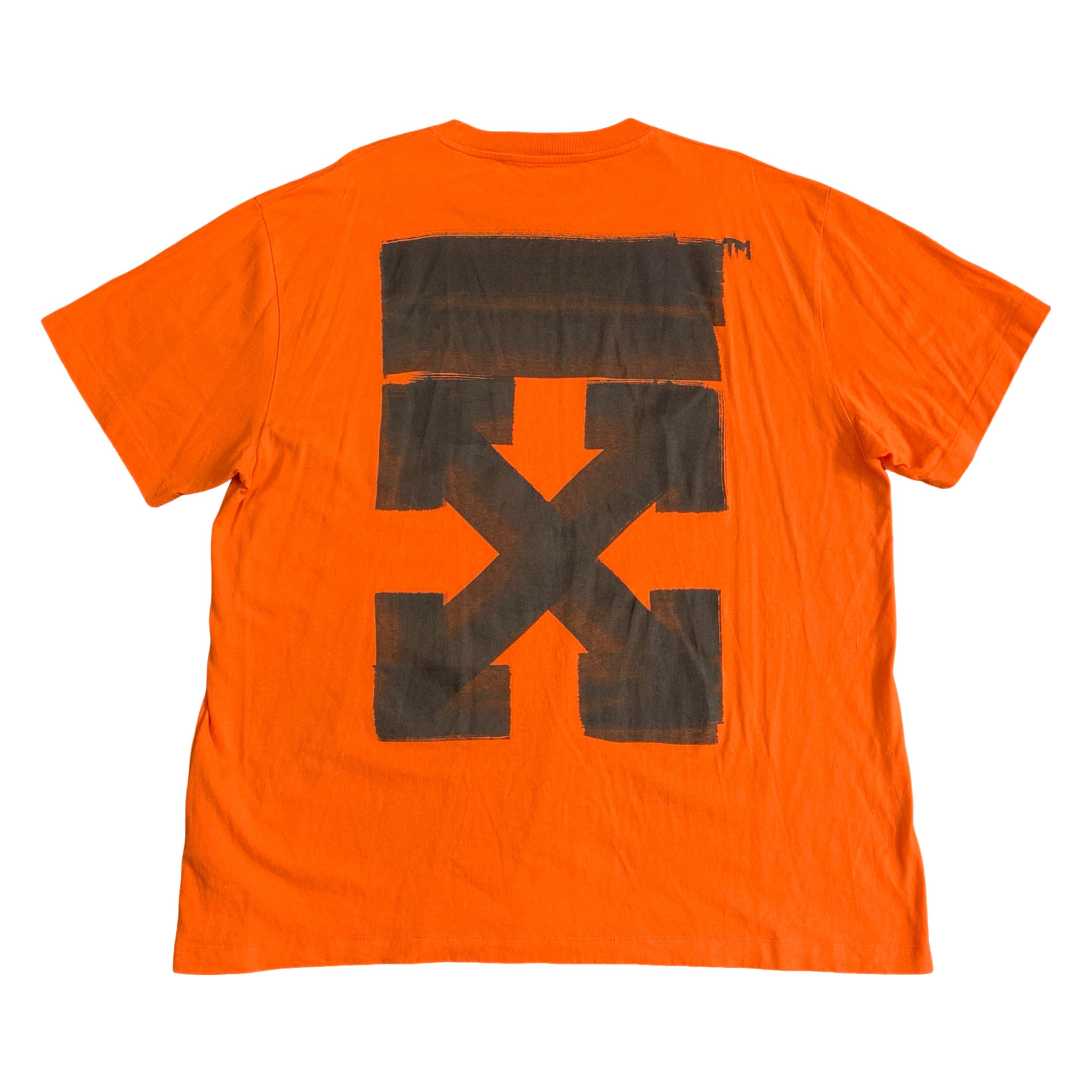 Off White XL Tee Marker Arrows Orange T-Shirt Virgil Abloh