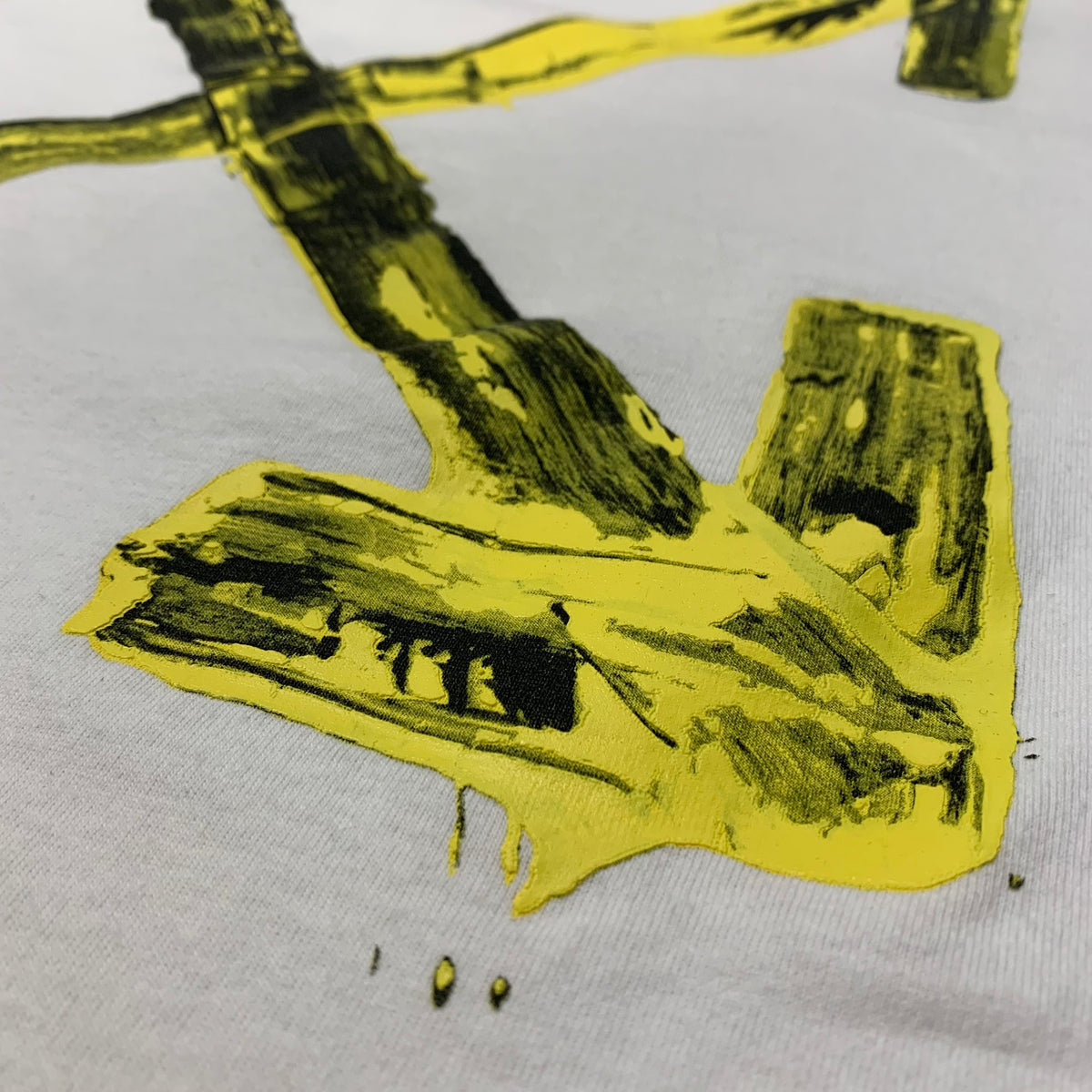 Off White Large Tee Acrylic Arrows White T-Shirt Virgil Abloh
