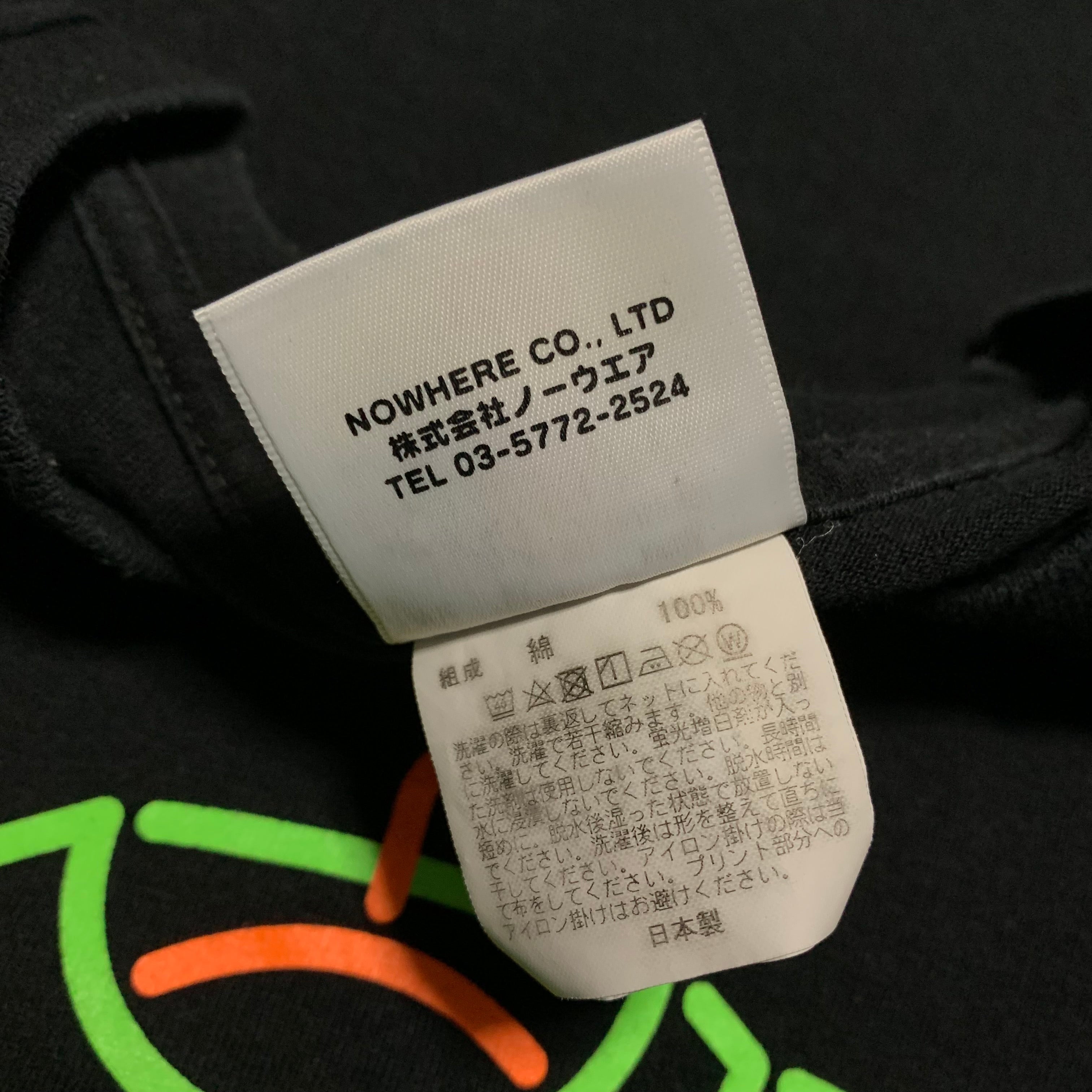 Bape XL Dover Street Market Plus Fluro Graphic Black Tee A Bathing Ape