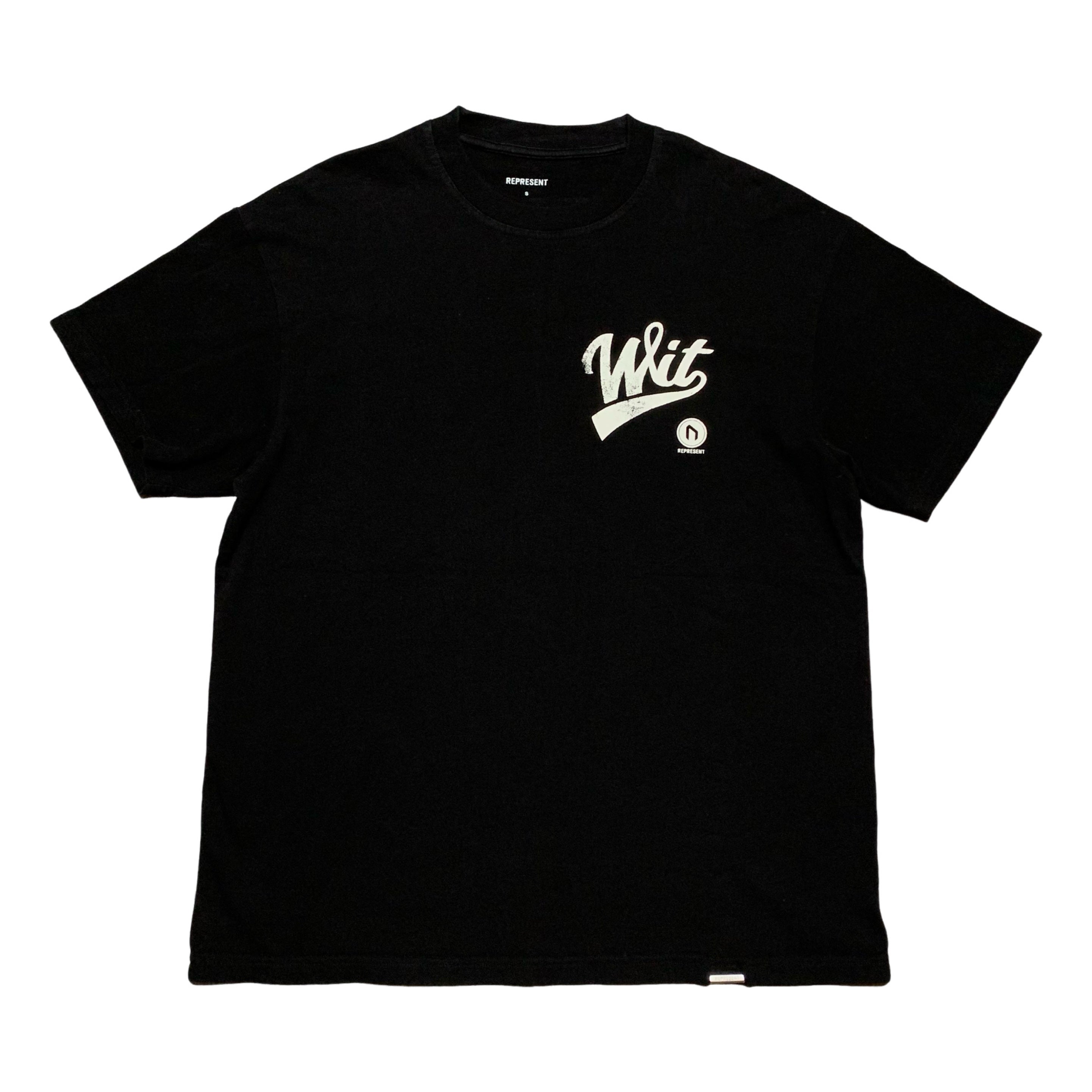 Represent Small Wit Graphic Jet Black Tee Gym