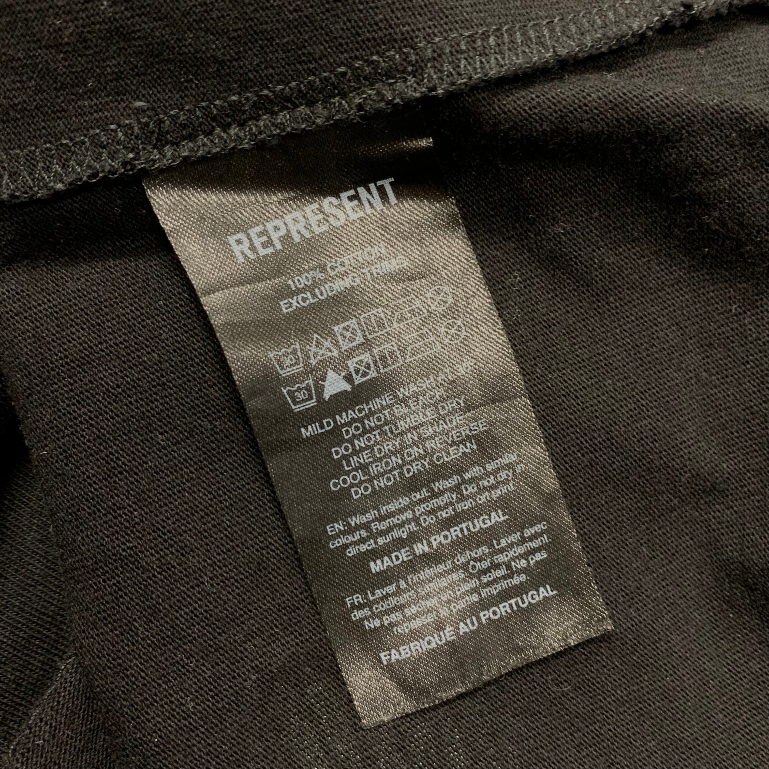 Represent Medium Tee Icon Collection Jet Black T-Shirt