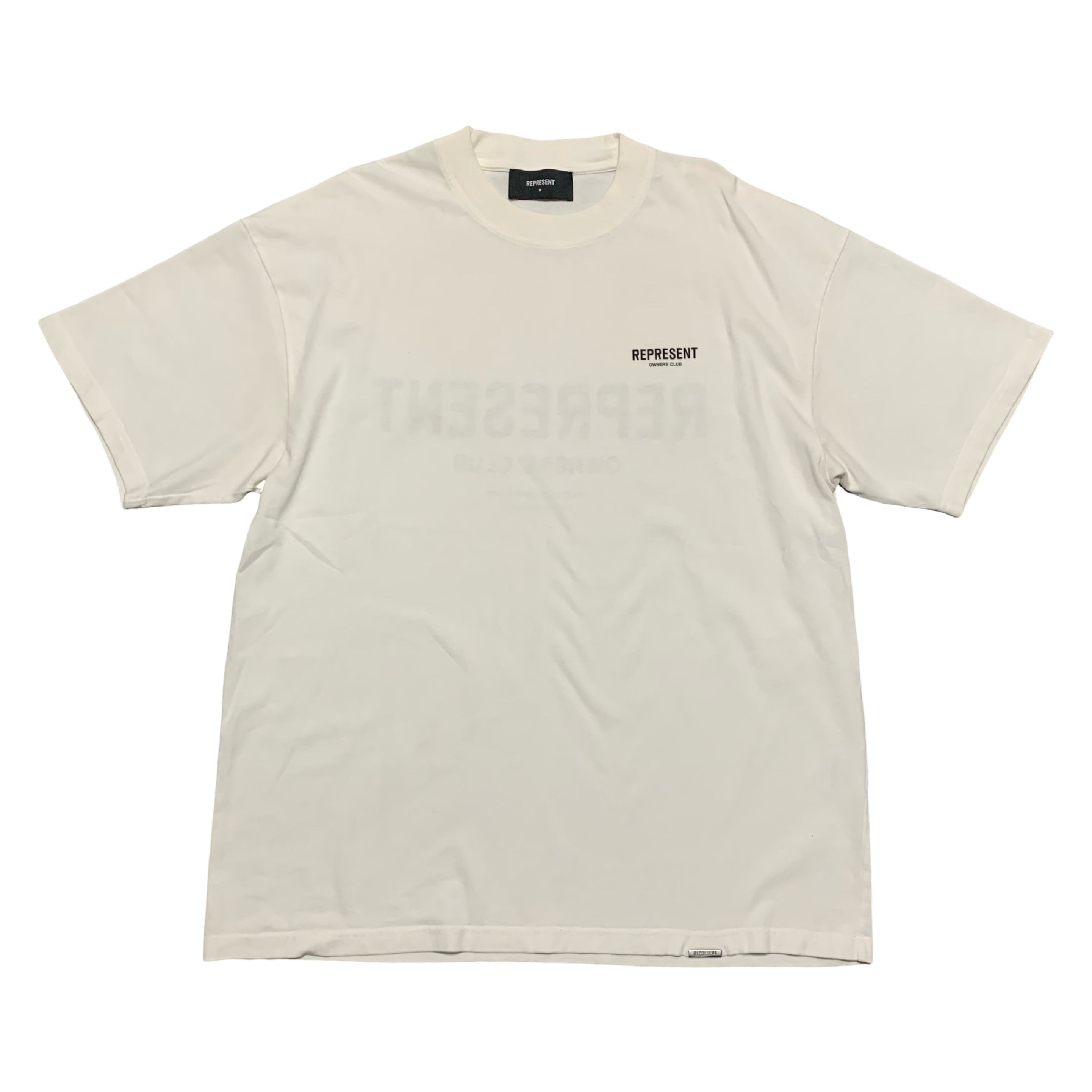 Represent Medium Tee Owners Club Flat White T-Shirt