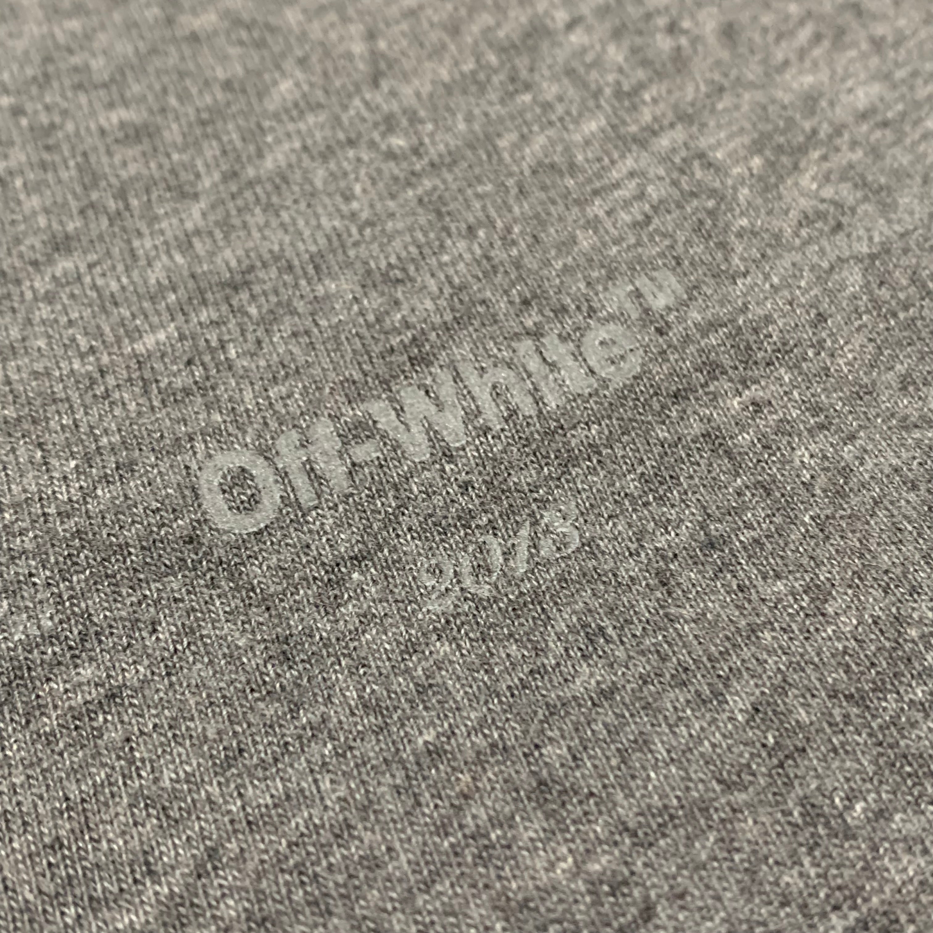 Off White Medium Arrows Graphic Grey Tee Virgil Abloh