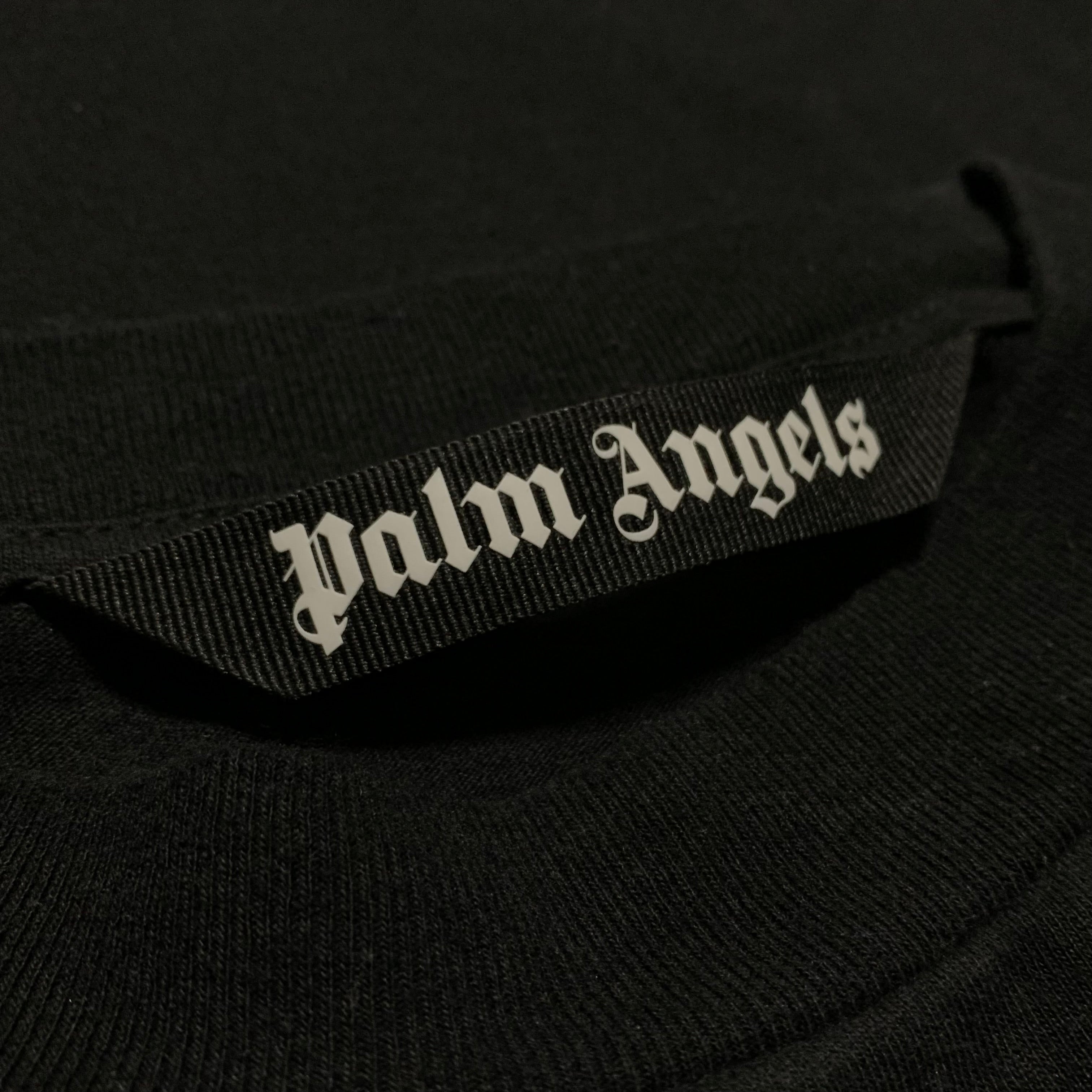 Palm Angels Small Getty Speedboat Classic Black Tee