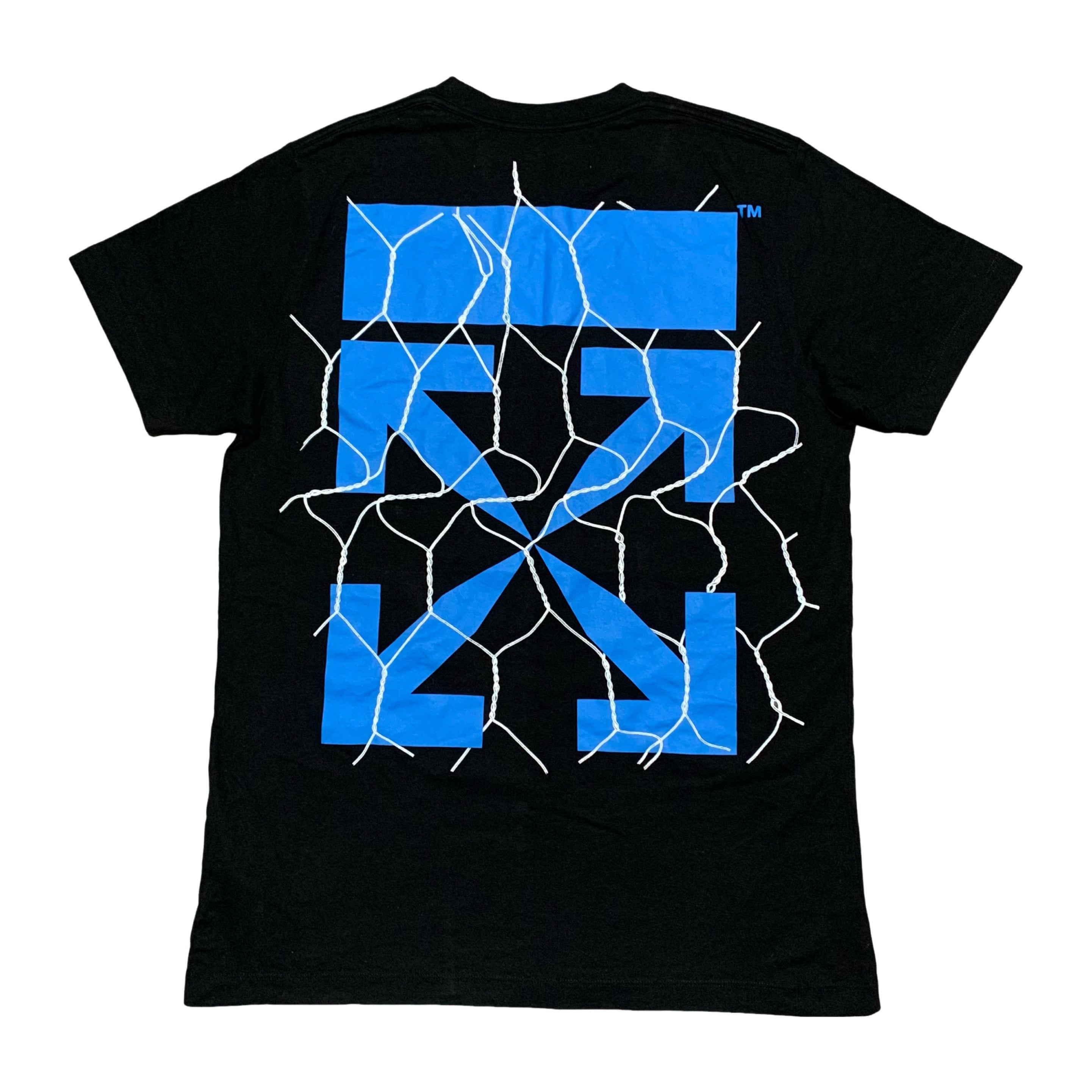 Off White Medium Fence Arrows Black Tee Virgil Abloh