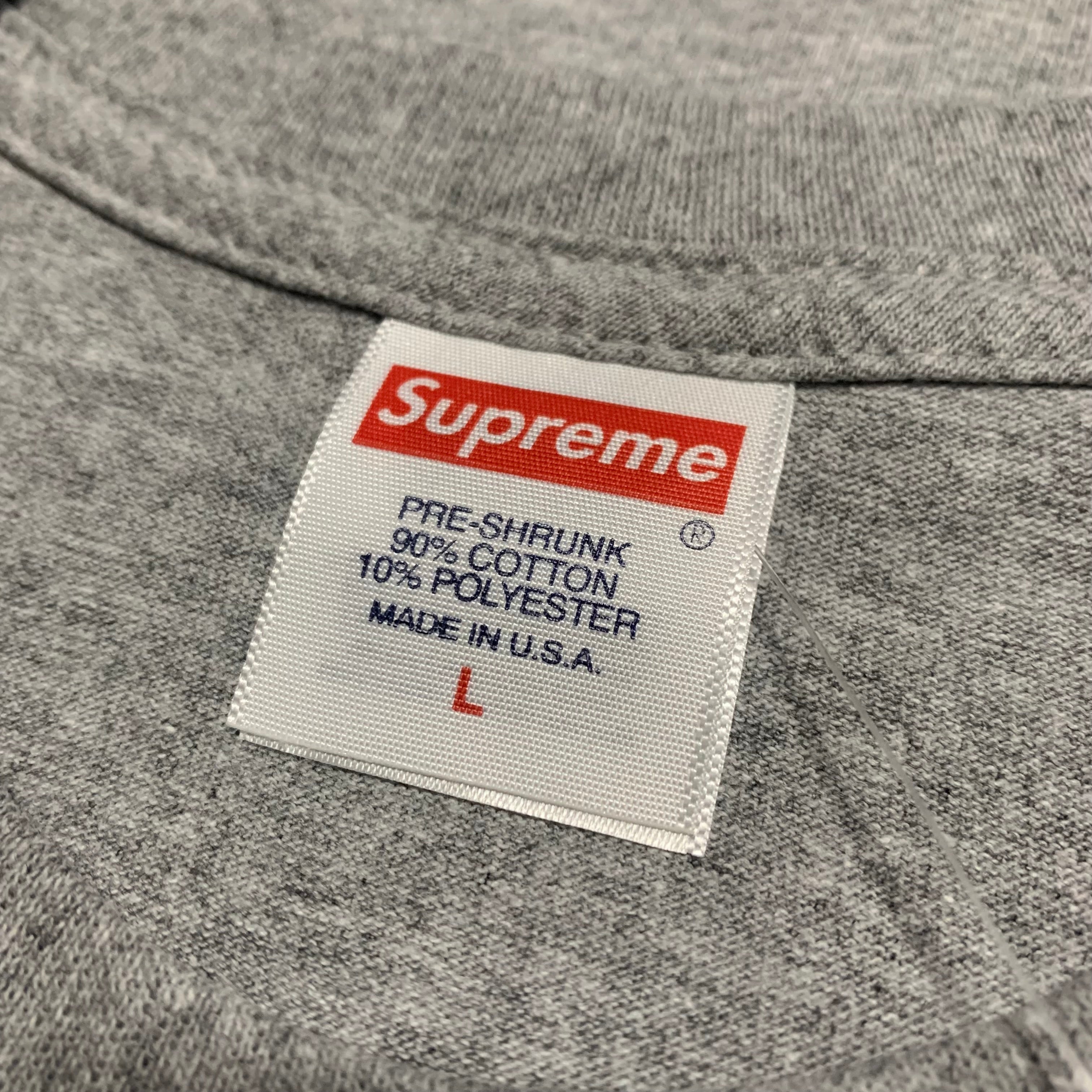 Supreme Large Futura Box Logo Grey Tee 2024