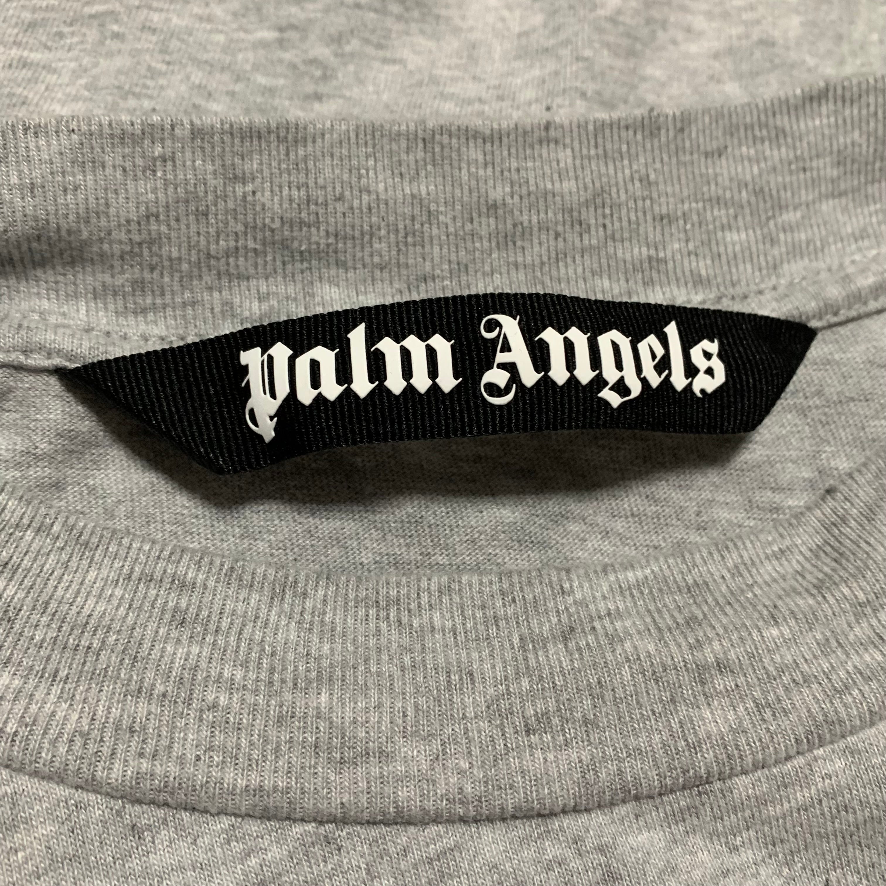 Palm Angels Medium Classic Logo Grey Tee
