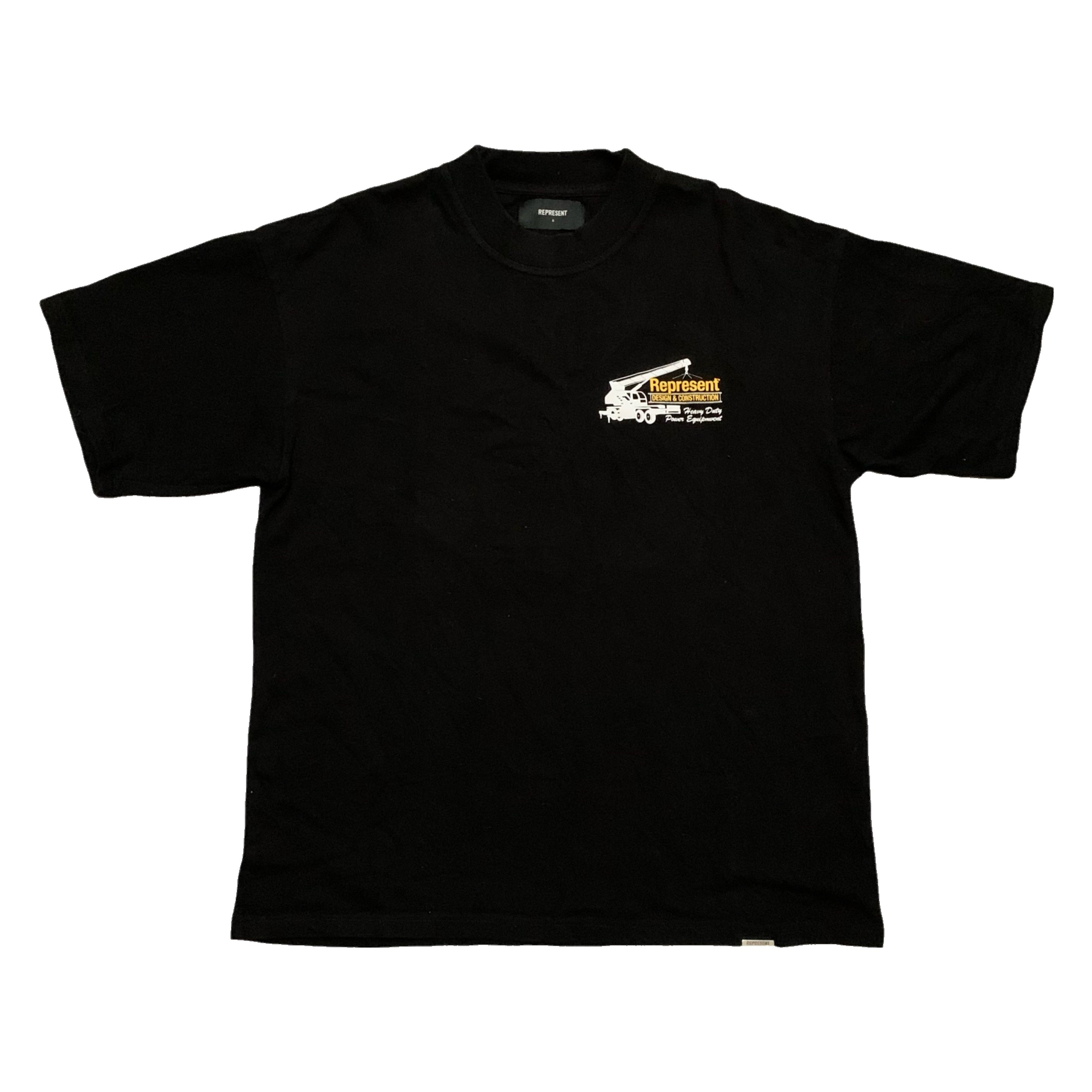 Represent Small Design & Construction Jet Black Tee