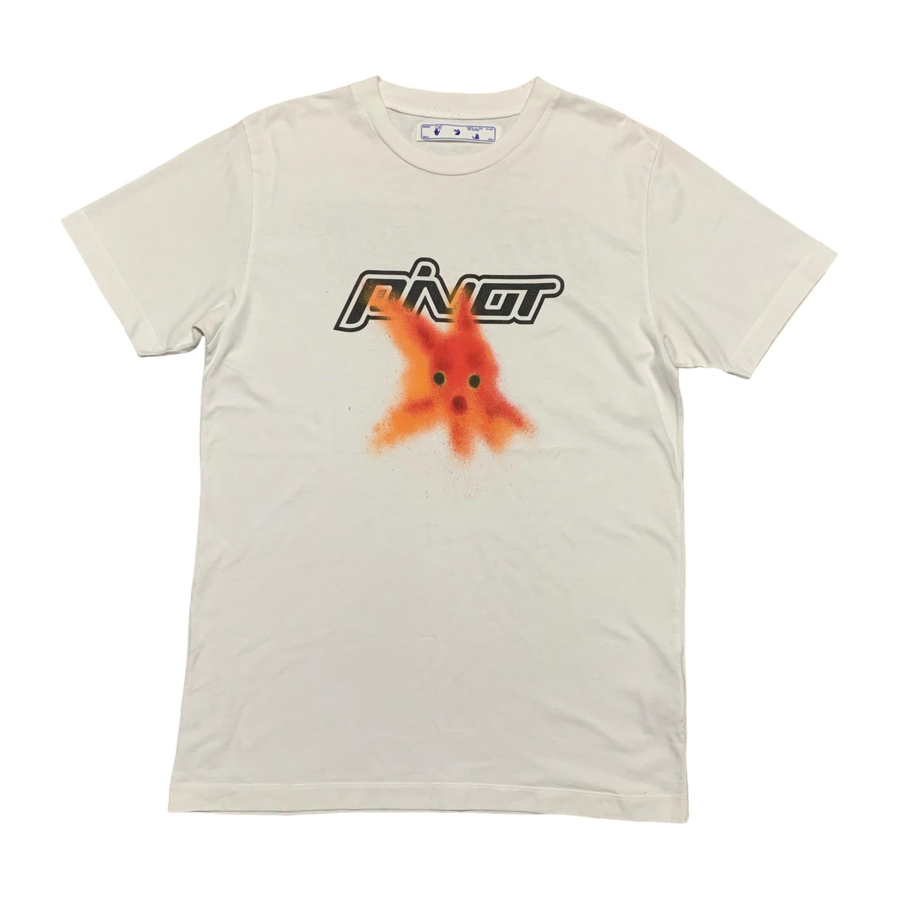 Off White Medium Plastic Fish White Tee Virgil Abloh