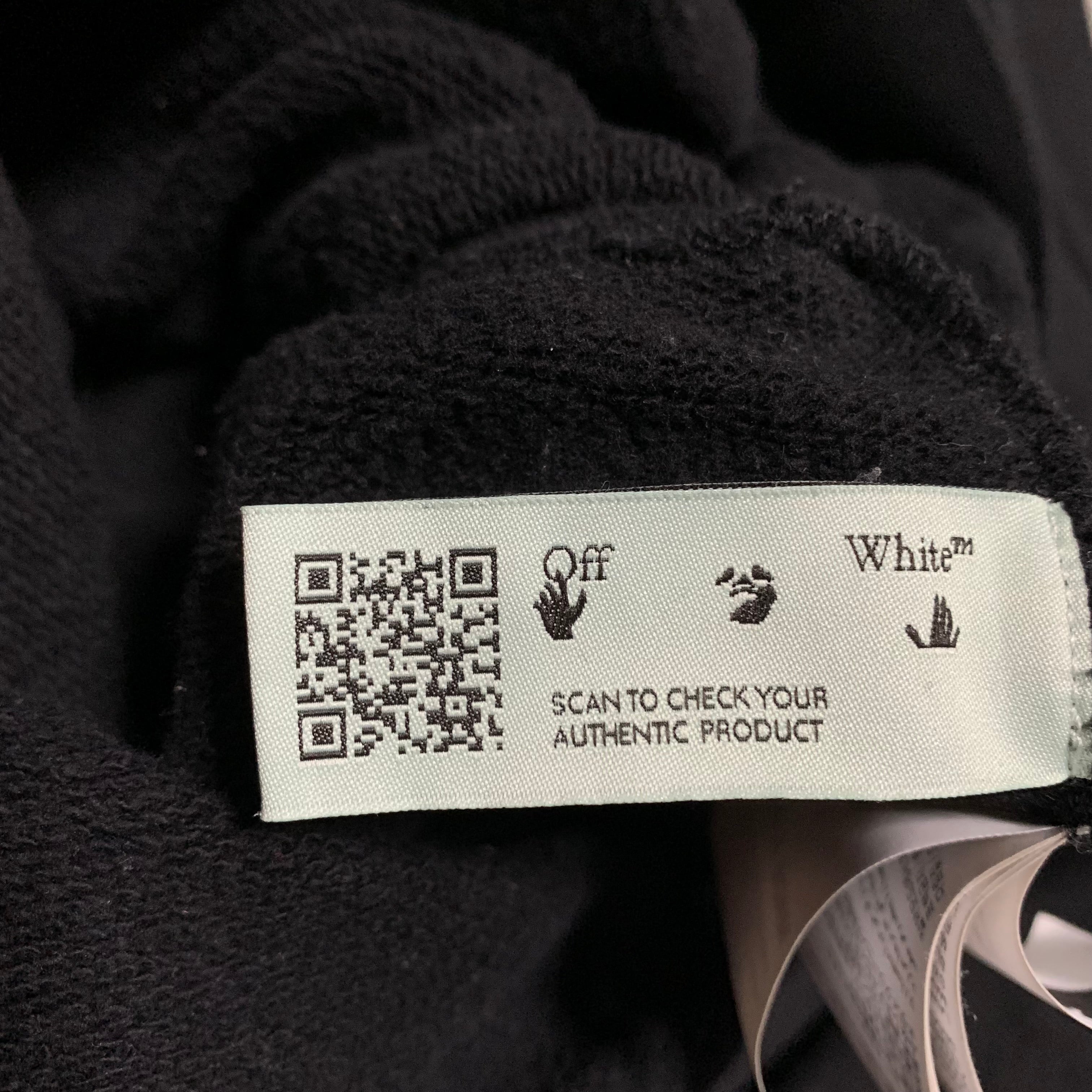 Off White Small Caravaggio Arrows Black Sweater Sweatshirt Crewneck Virgil Abloh