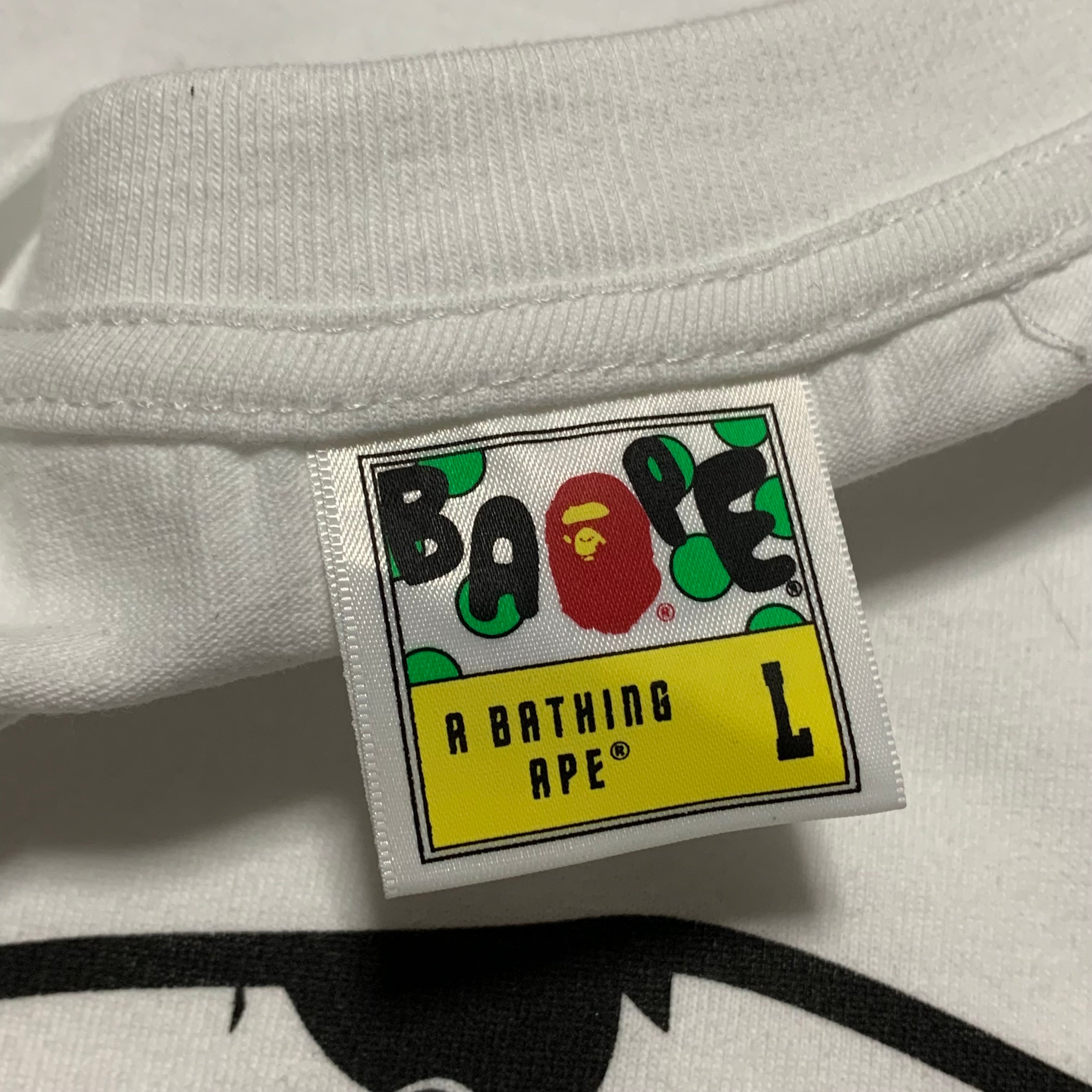 Bape Large Big Ape Head Camo White Tee A Bathing Ape