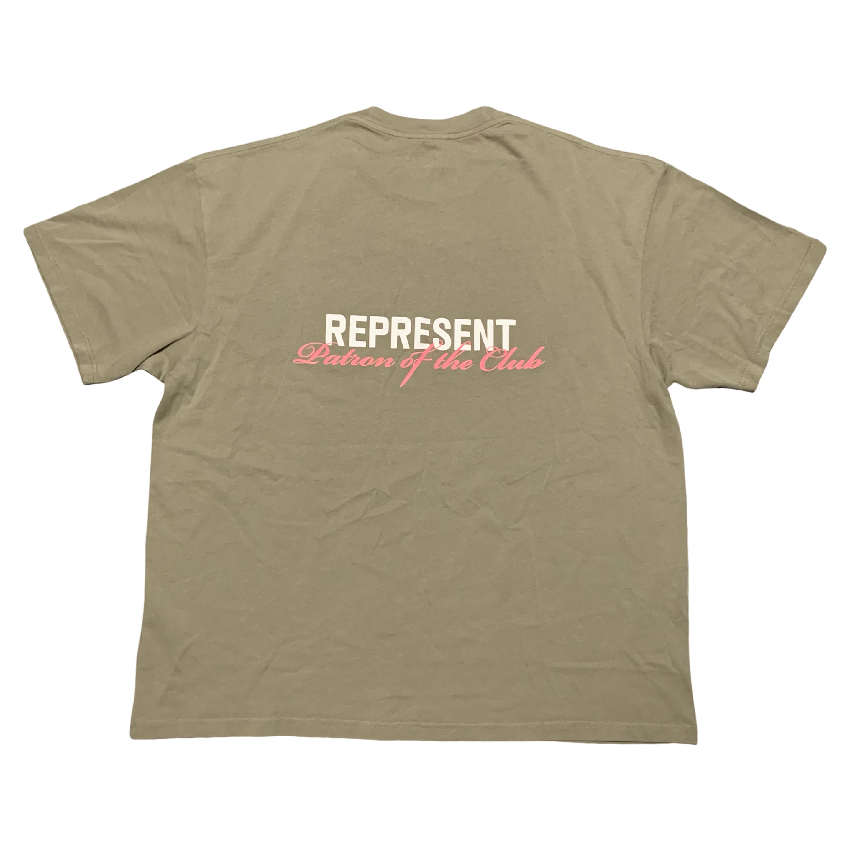 Represent XL Patron Of The Club Khaki Green Tee