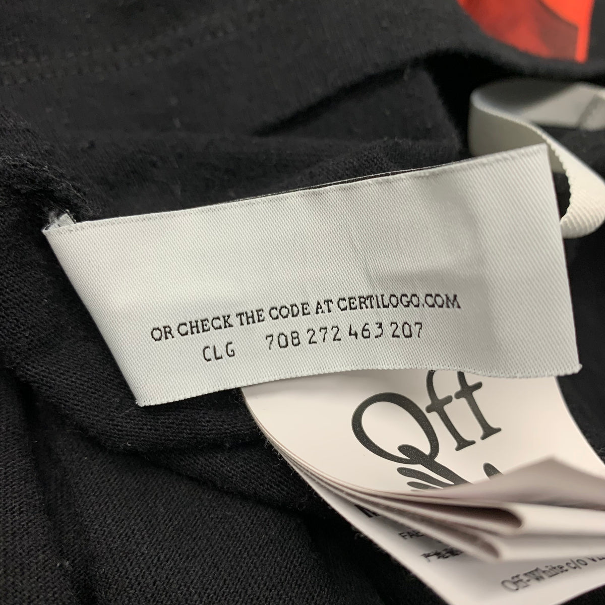 Off White Small Tee Caravaggio Arrows Black T-Shirt Virgil Abloh