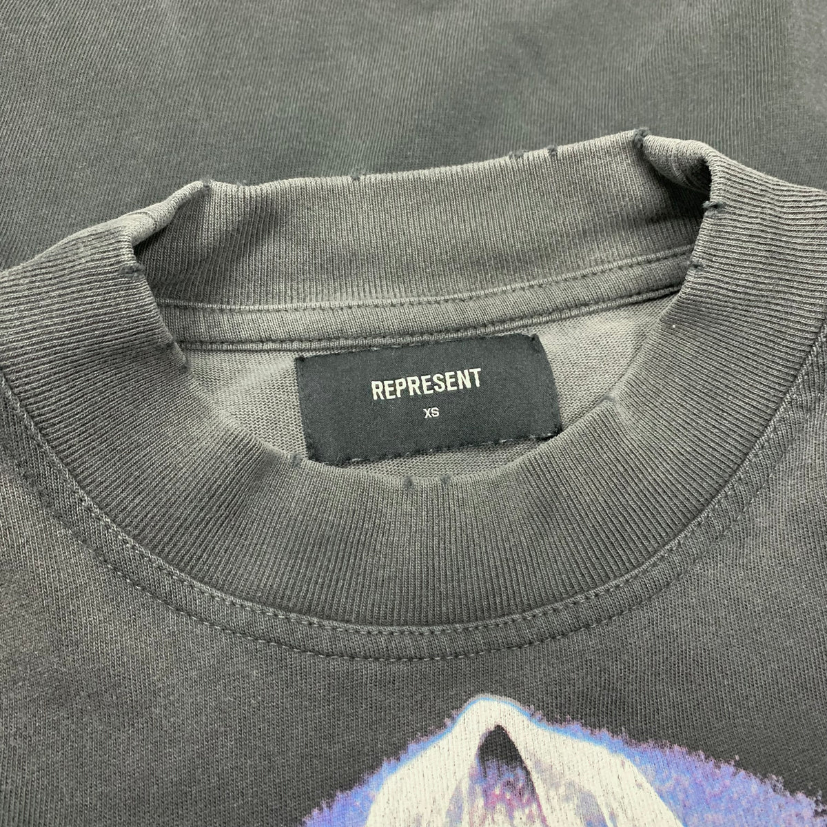 Represent XS Tee Spirit Reaper Vintage Black T-Shirt