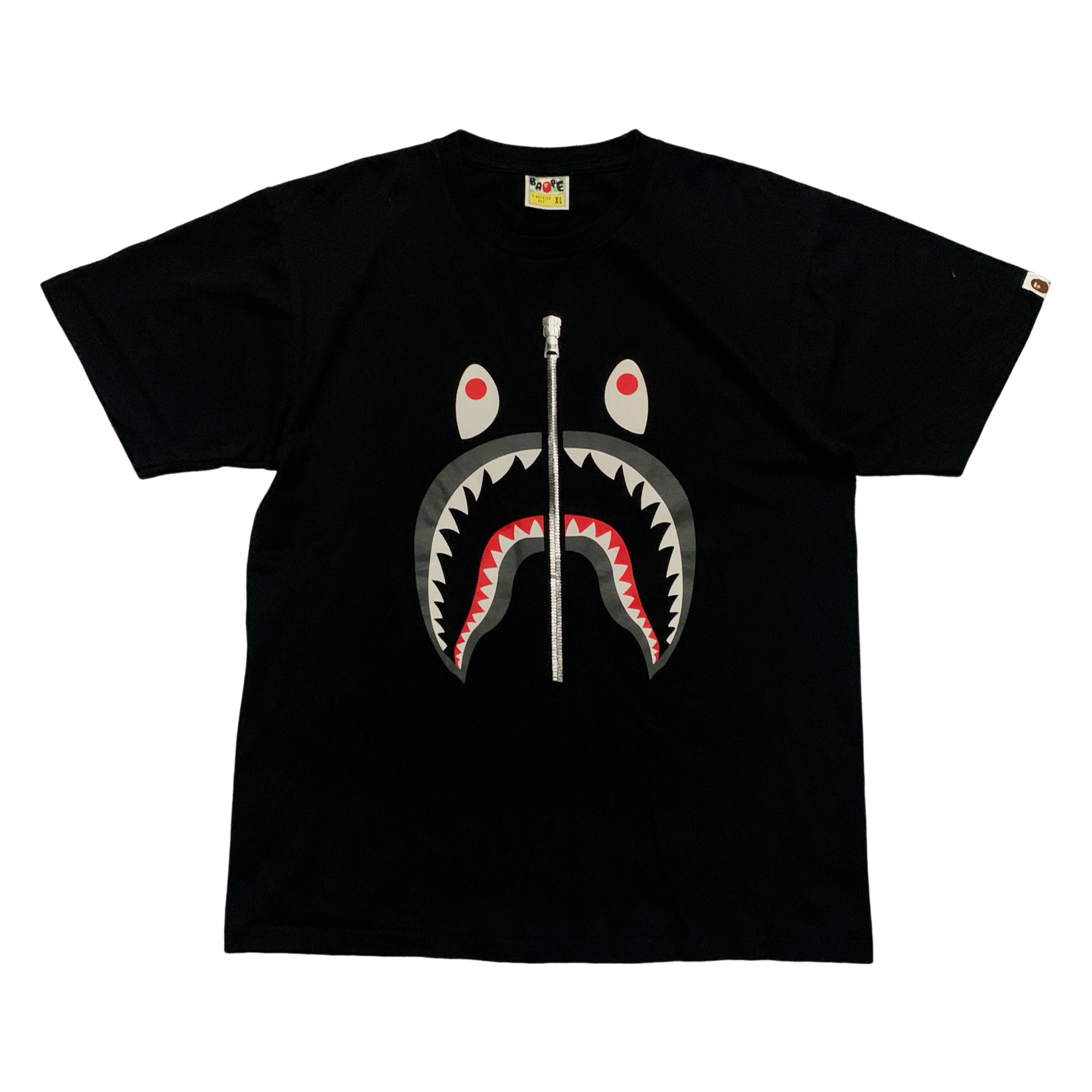 Bape XL Shark Black Tee A Bathing Ape