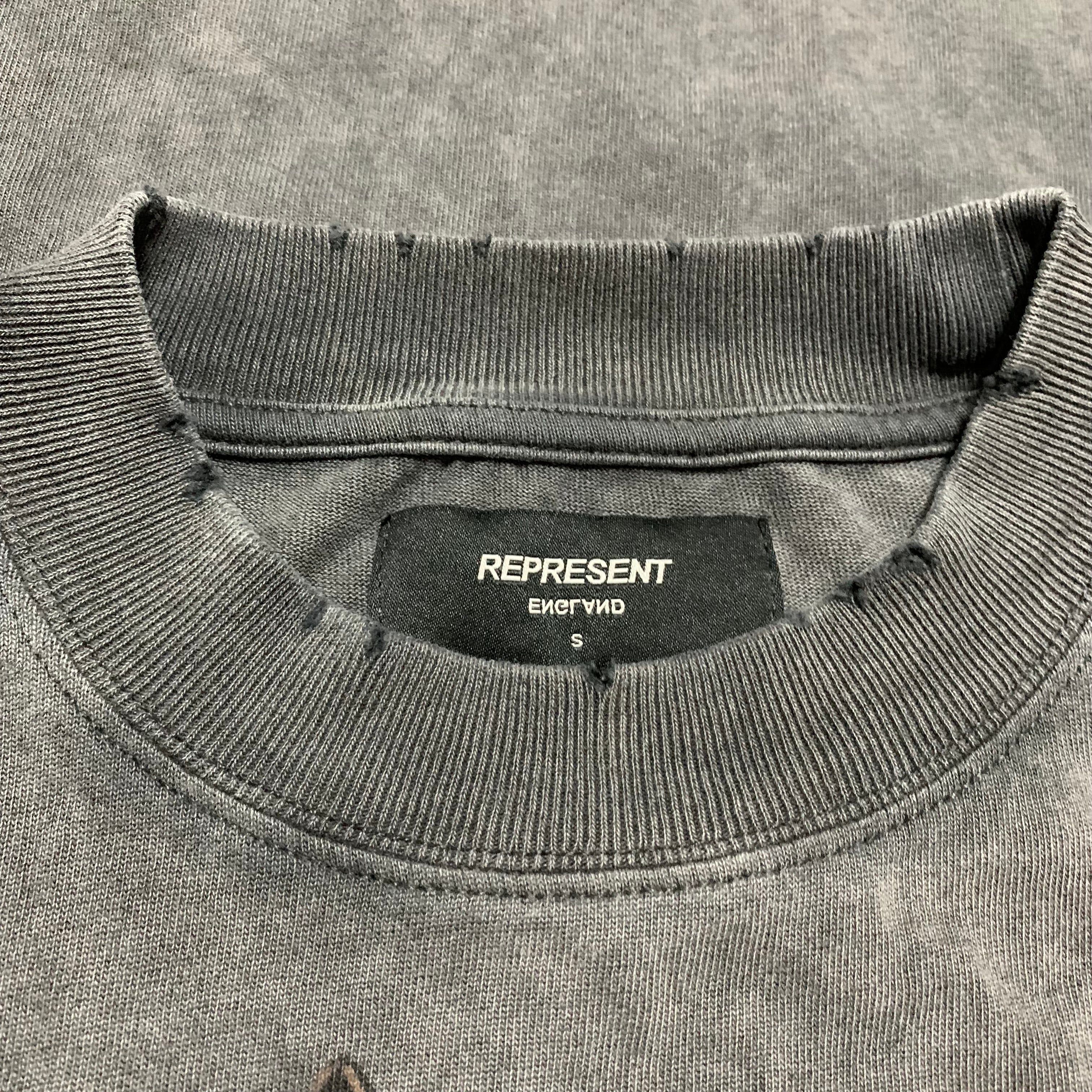 Represent Small Terrier Eagle Vintage Grey Tee