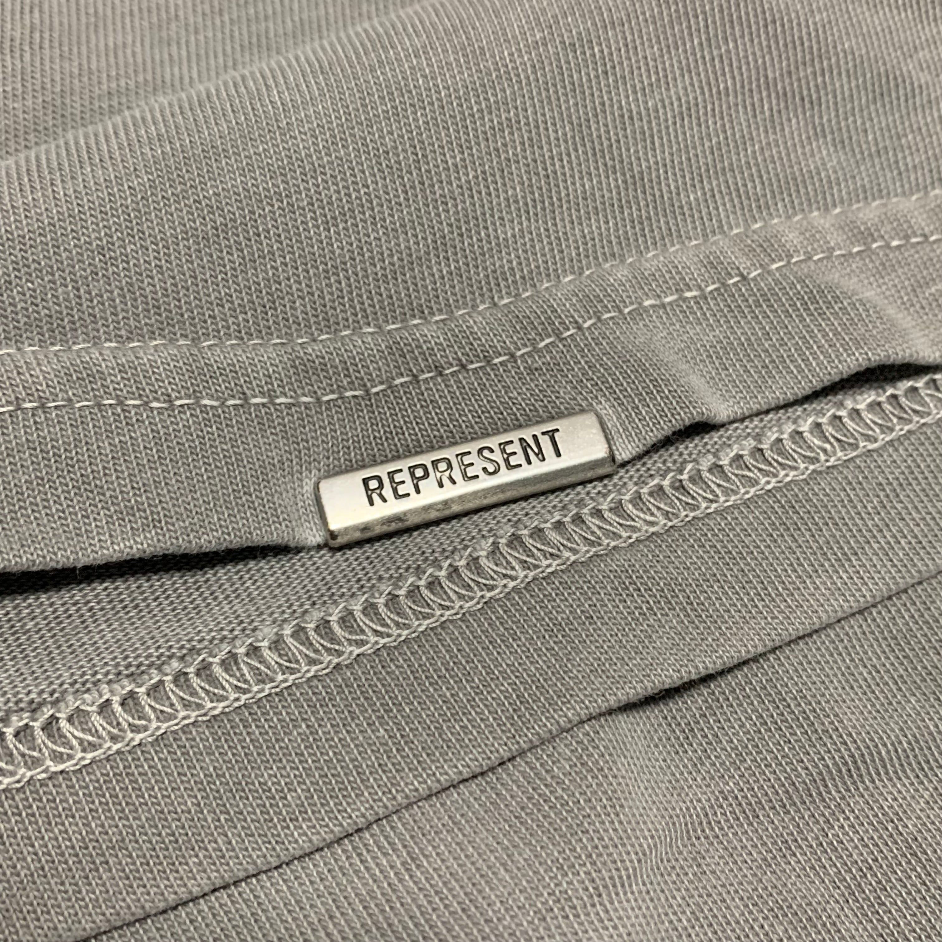 Represent Medium Rock Logo Ultimate Grey Tee