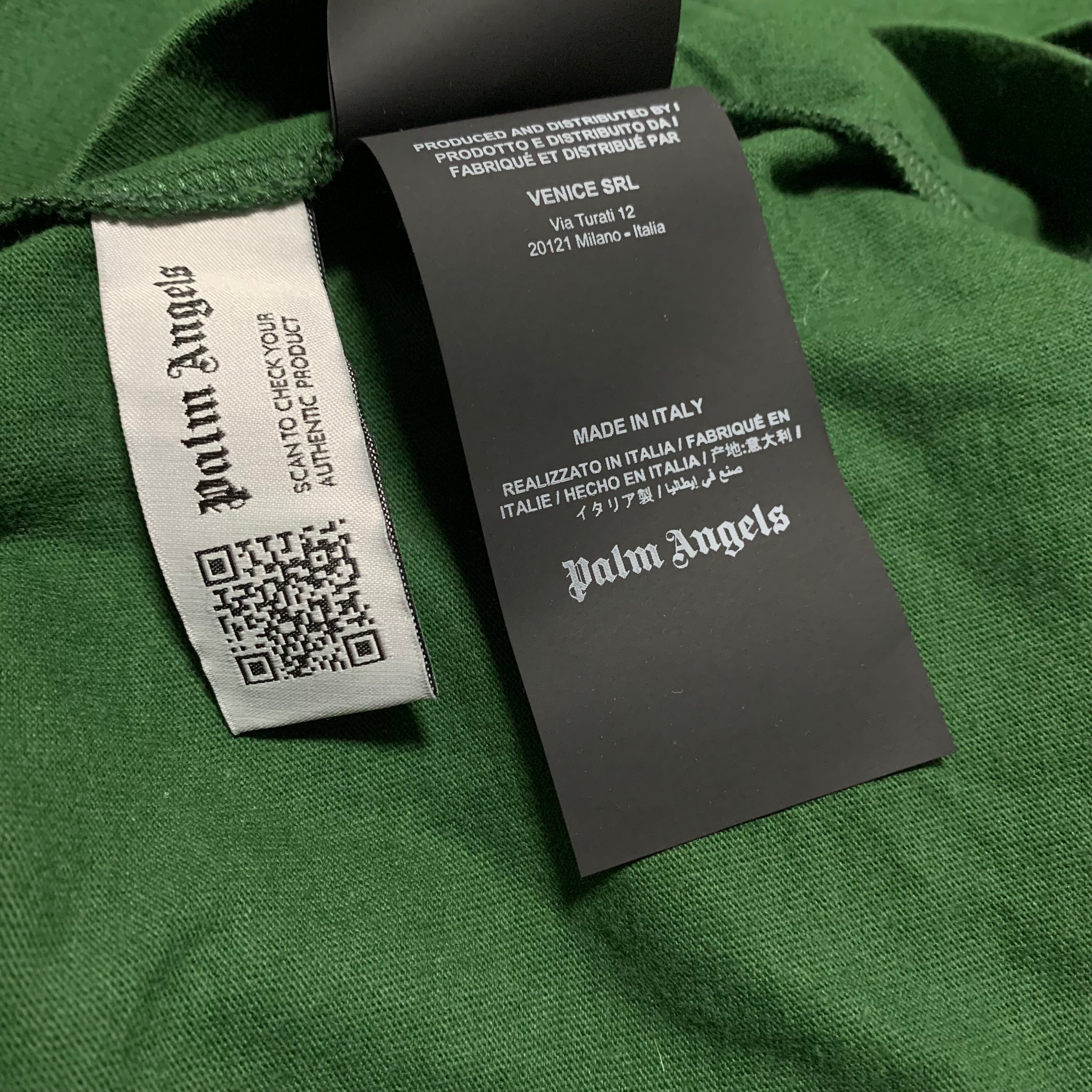 Palm Angels XL End Bear Rose Green Tee (Limited Edition)