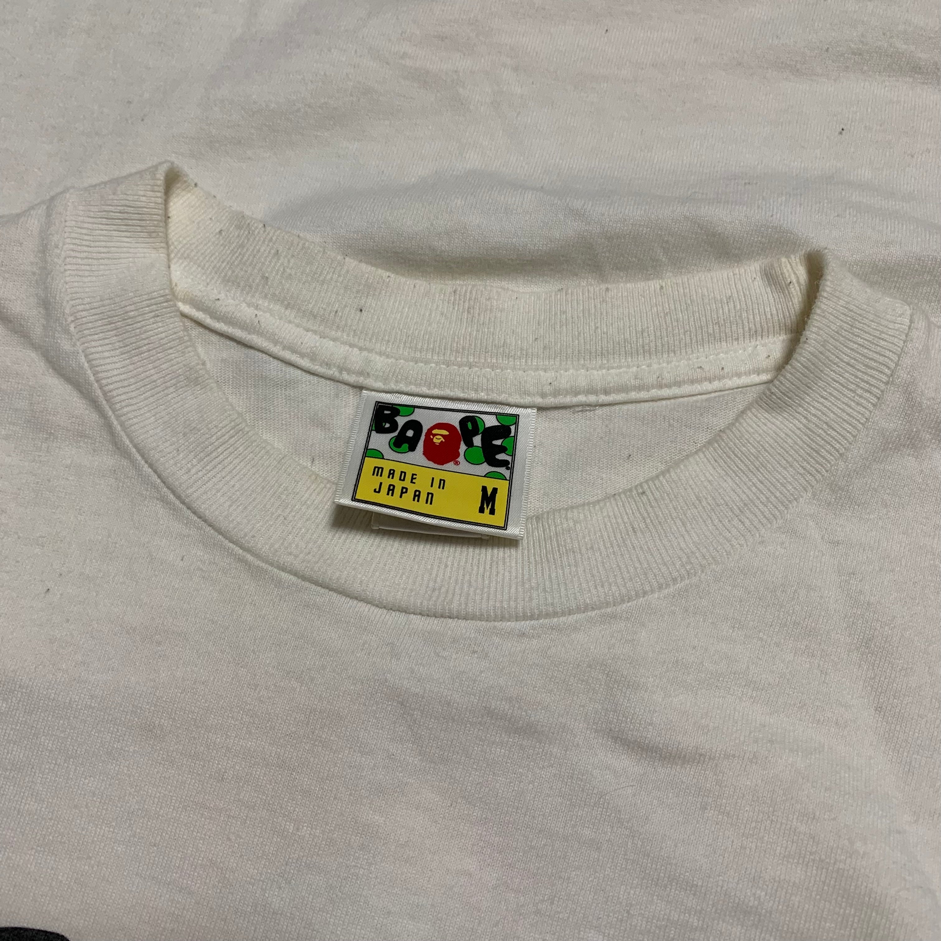 Bape Medium Graphic White Tee A Bathing Ape Lukewarm Water