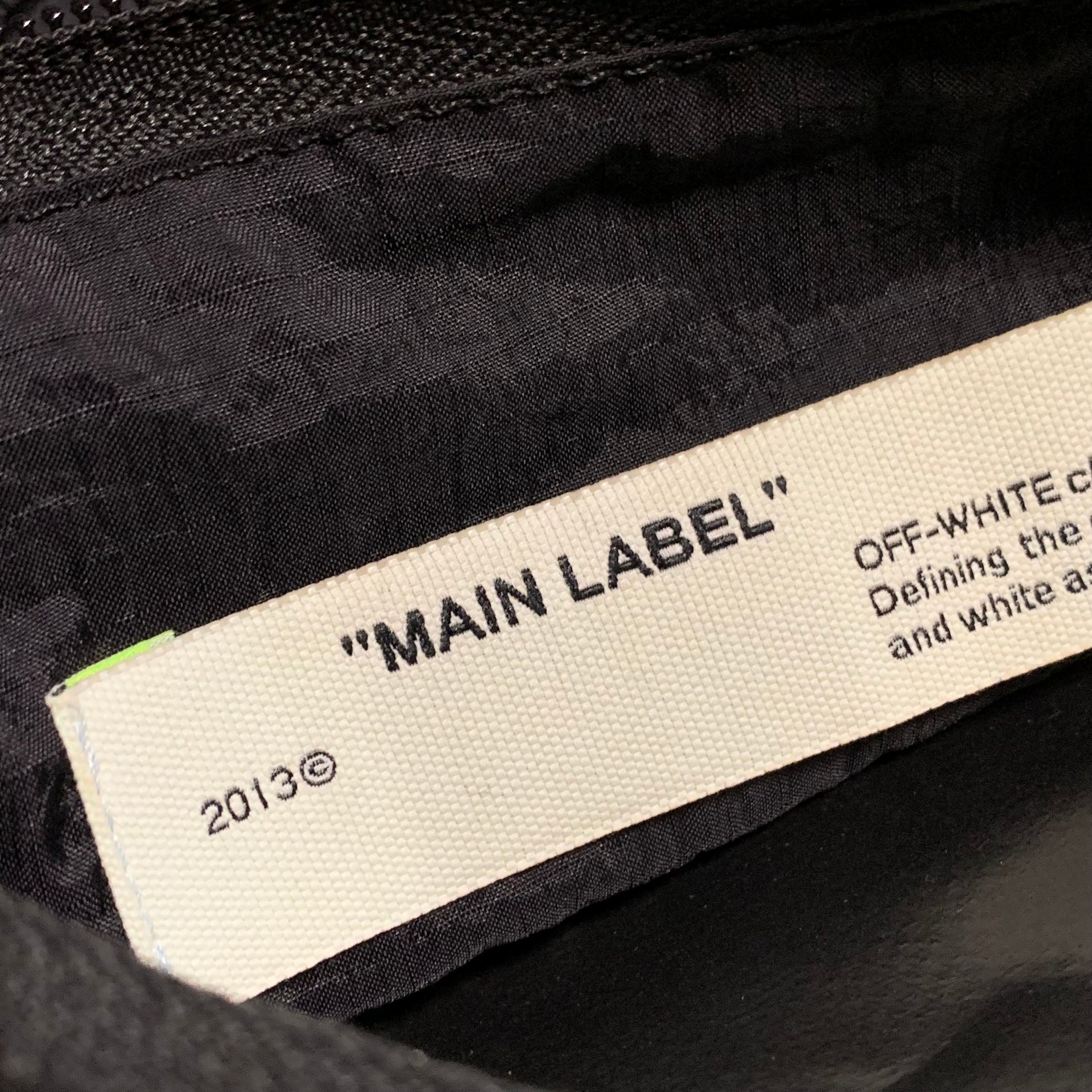 Off White Bag Flat Crossbody Black In Crinkle Nylon 2019 Virgil Abloh Unisex