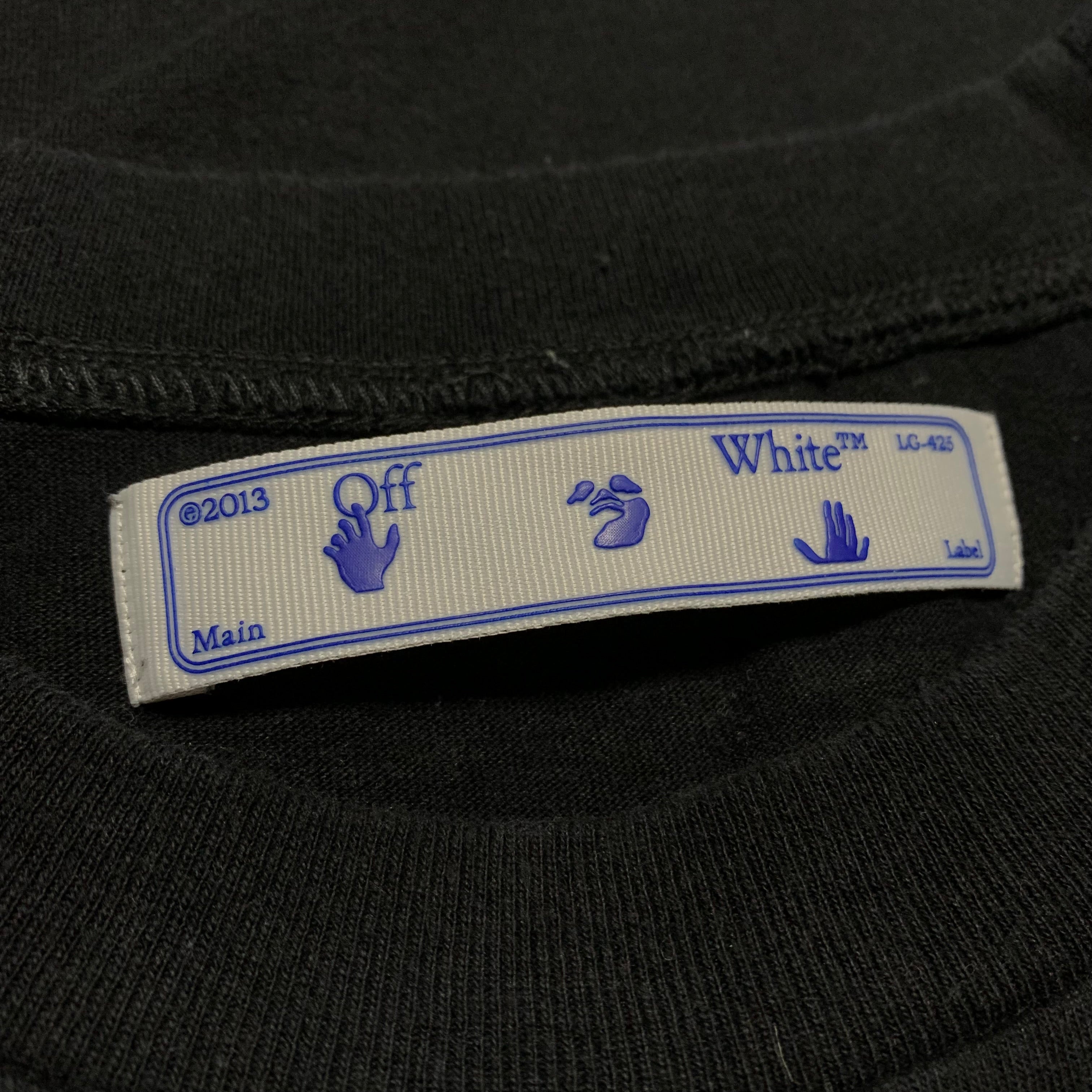 Off White Medium Trellis Worker Black Tee Virgil Abloh