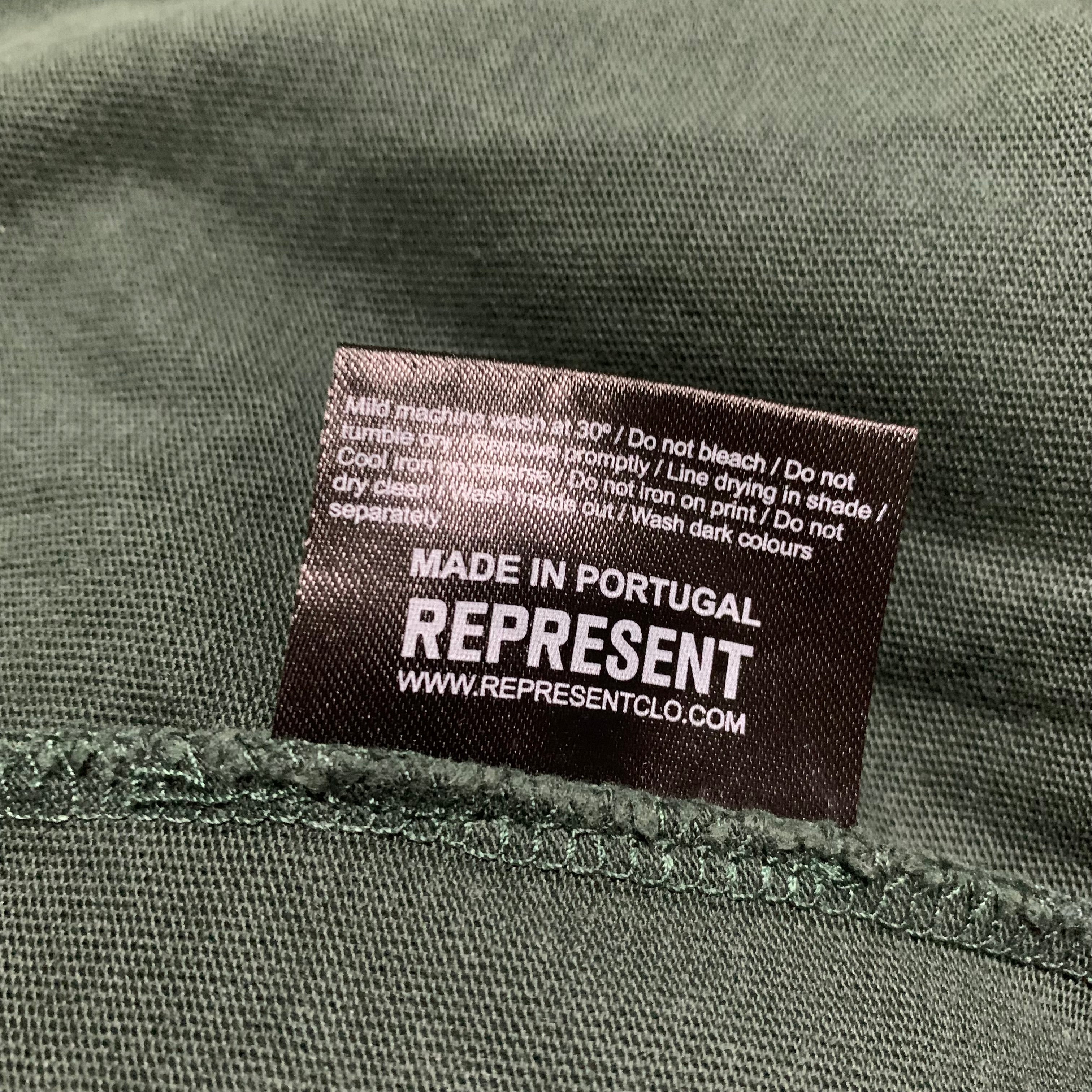 Represent Medium Mascot Vintage Green Pocket Tee