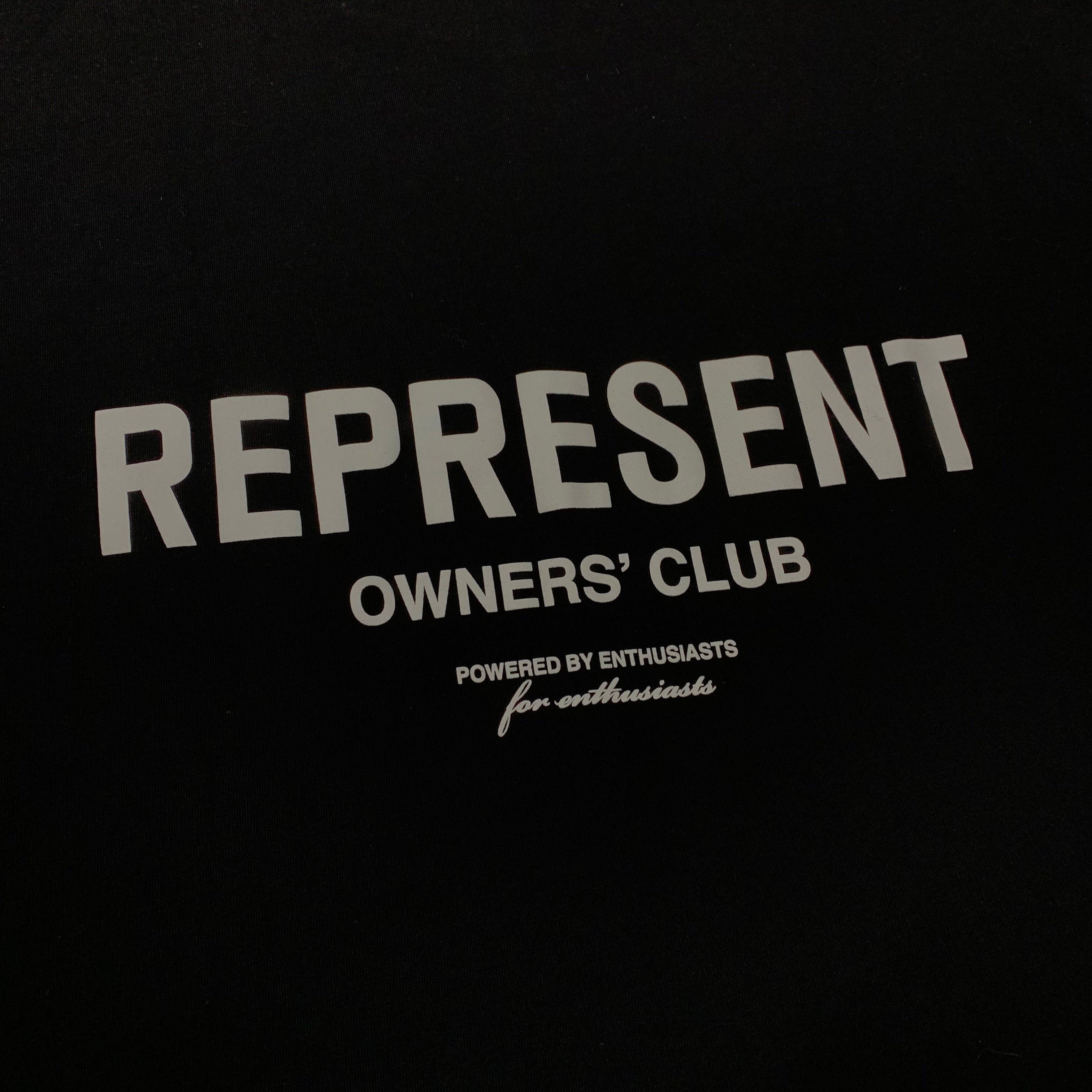 Represent Large Tee Owners Club Jet Black T-Shirt