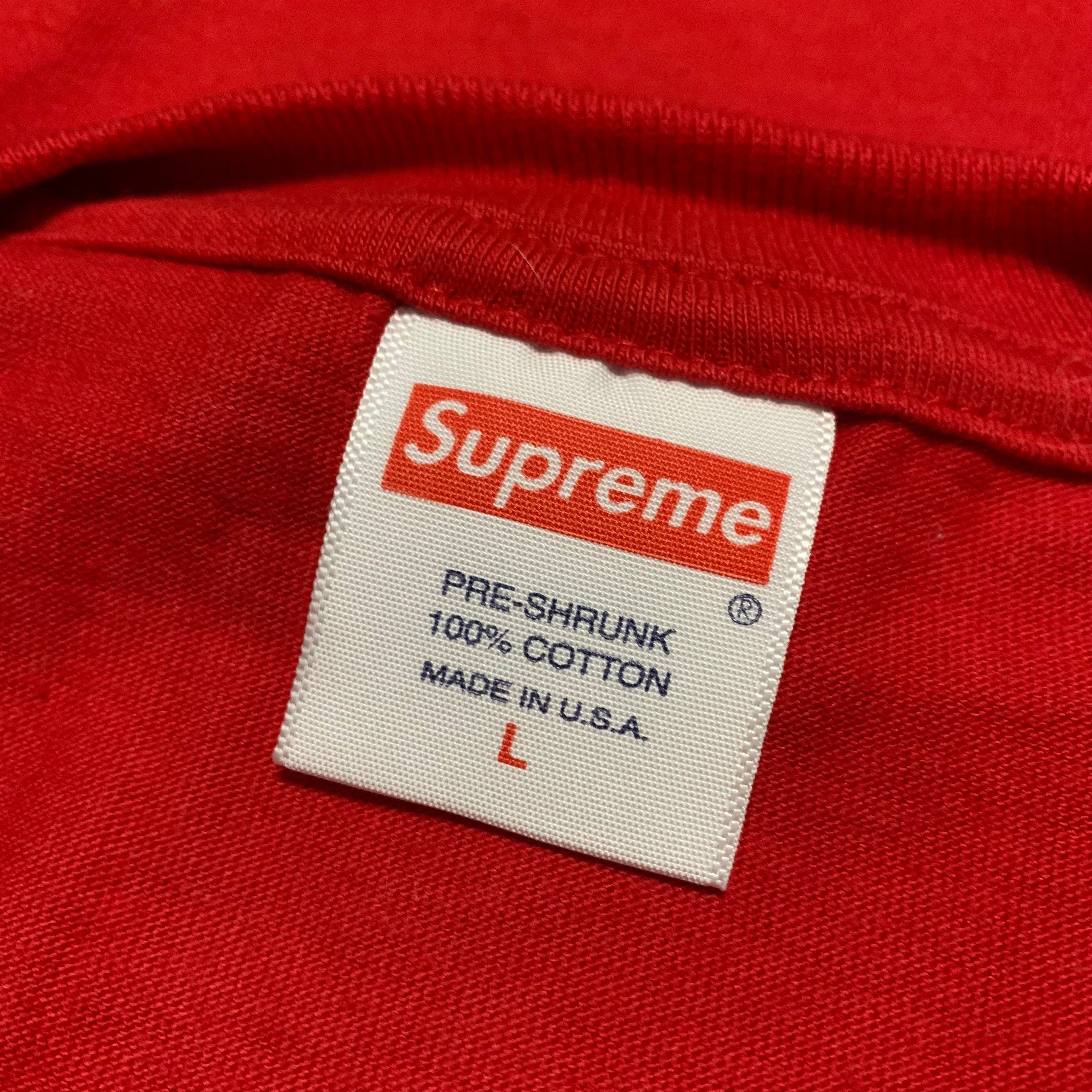 Supreme Large Box Logo Camo Red Tee 2023