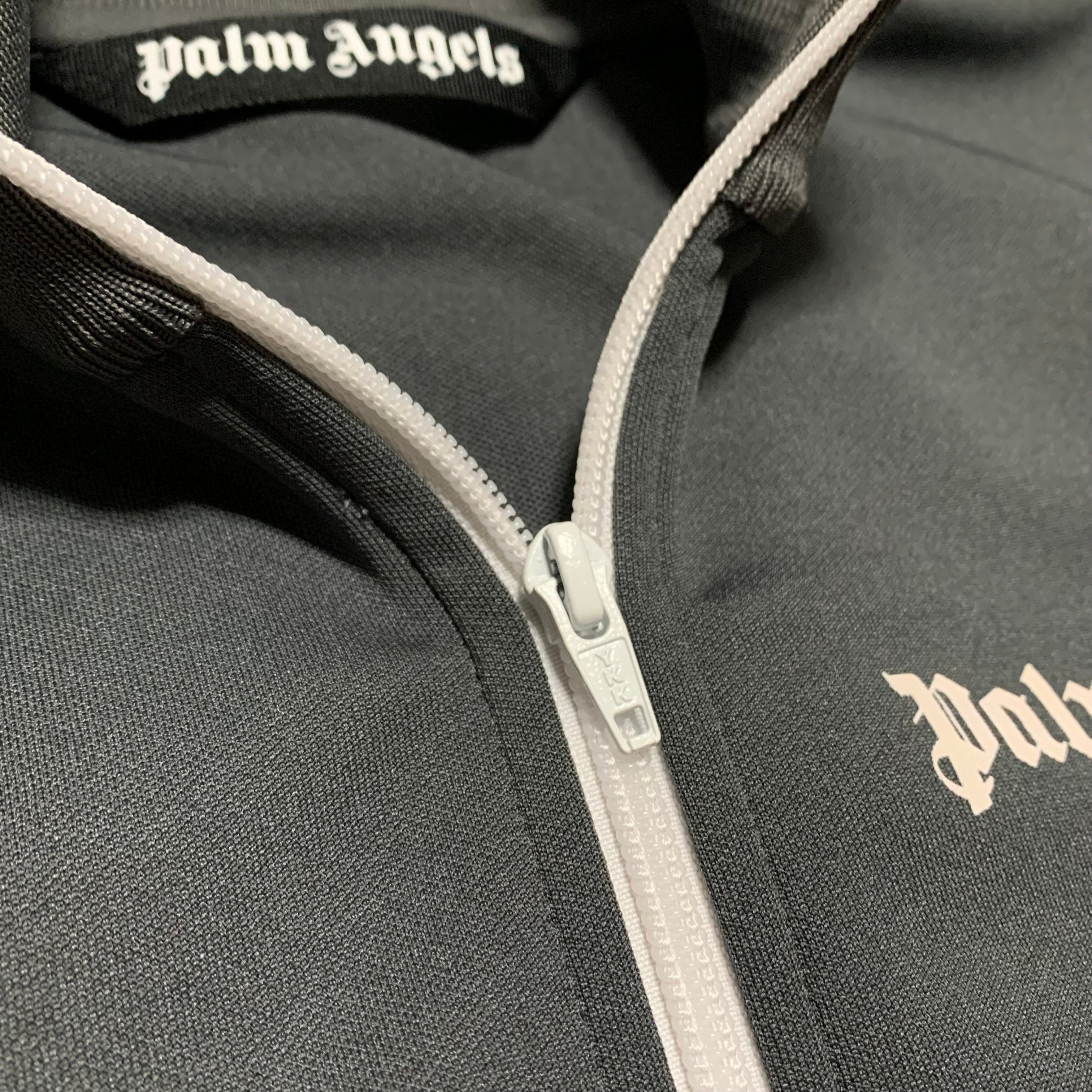 Palm Angels Medium Classic Track Jacket Zip Dark Grey