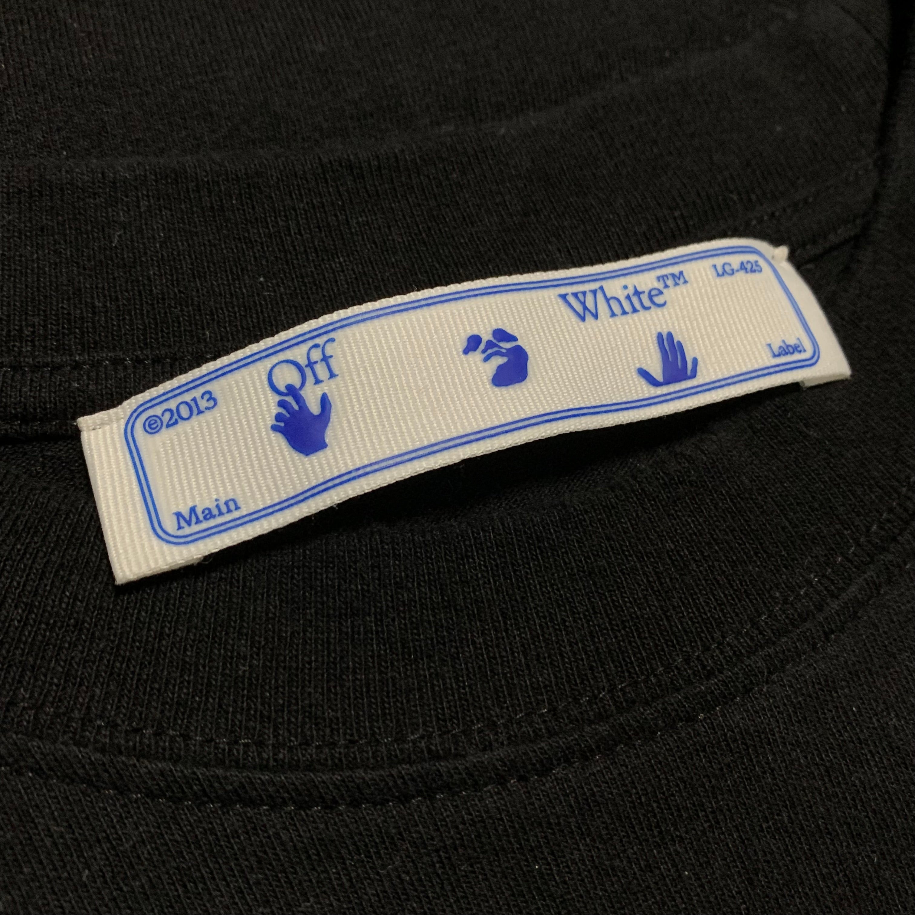Off White Small Caravaggio Graphic Black Tee Virgil Abloh