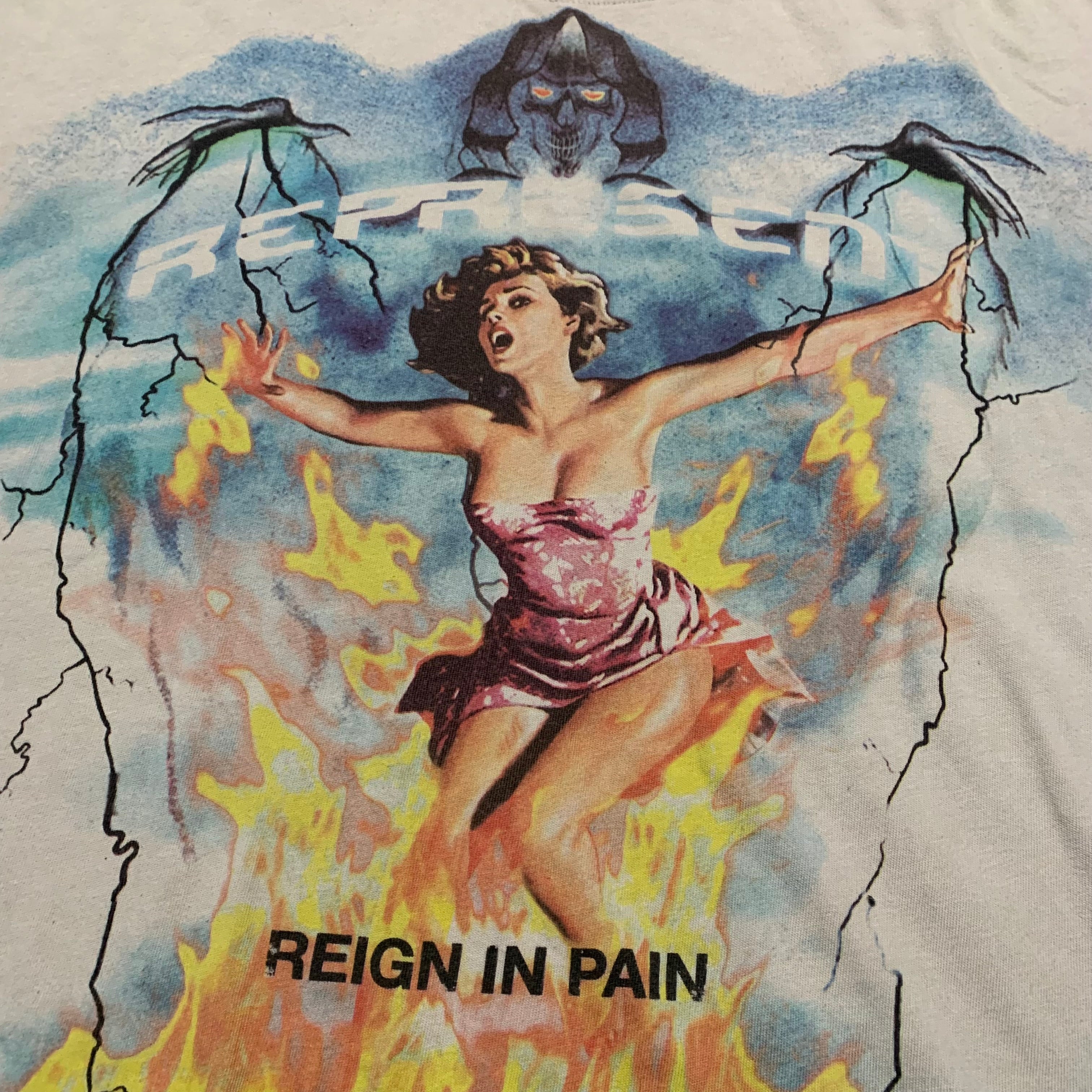 Represent Medium Spirit Reaper Vintage White Tee